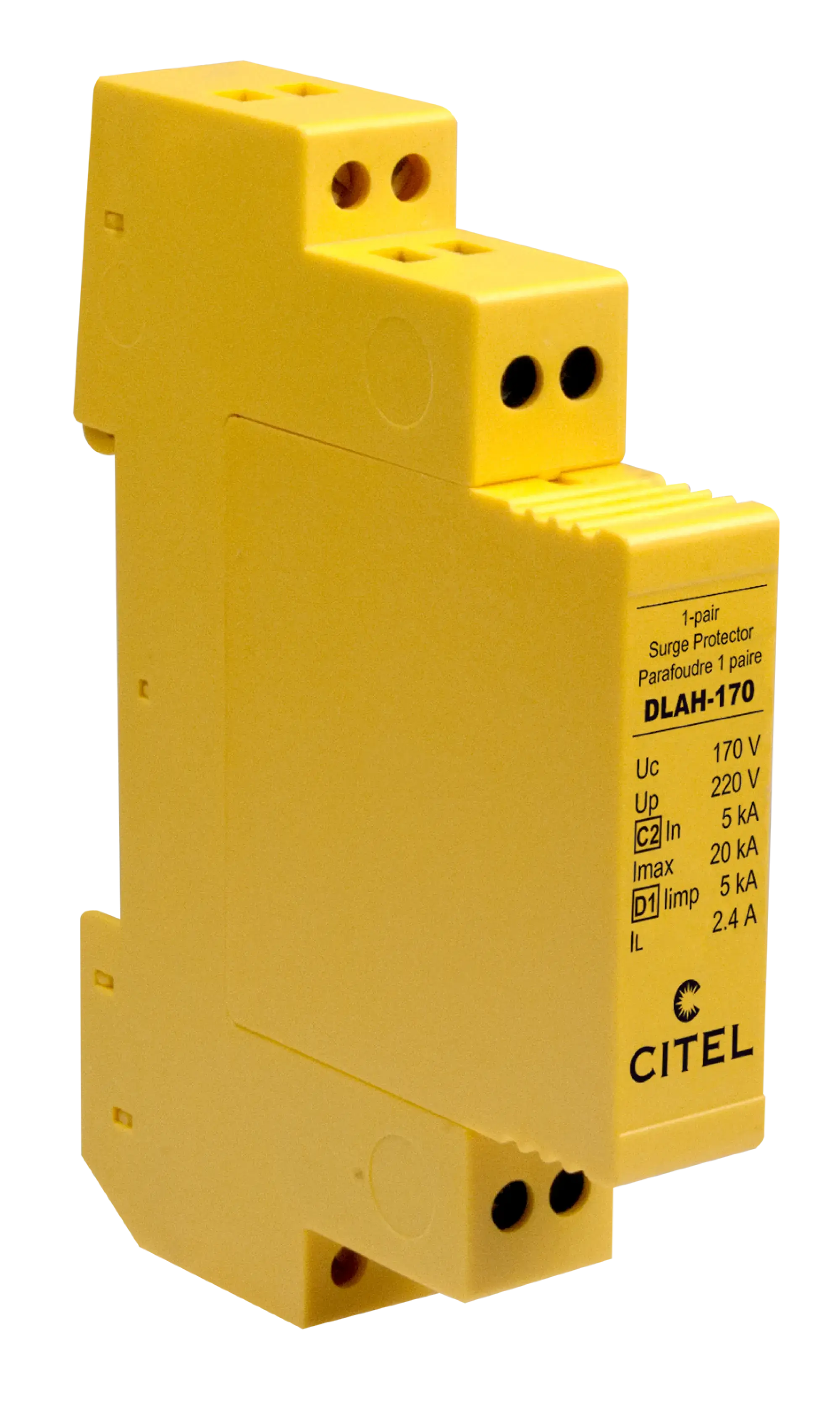Citel 641005 Überspannungsschutz C2/D1 für 2 Adern, Datenanwendungen bis 170 V und 2,4 A (img_001)