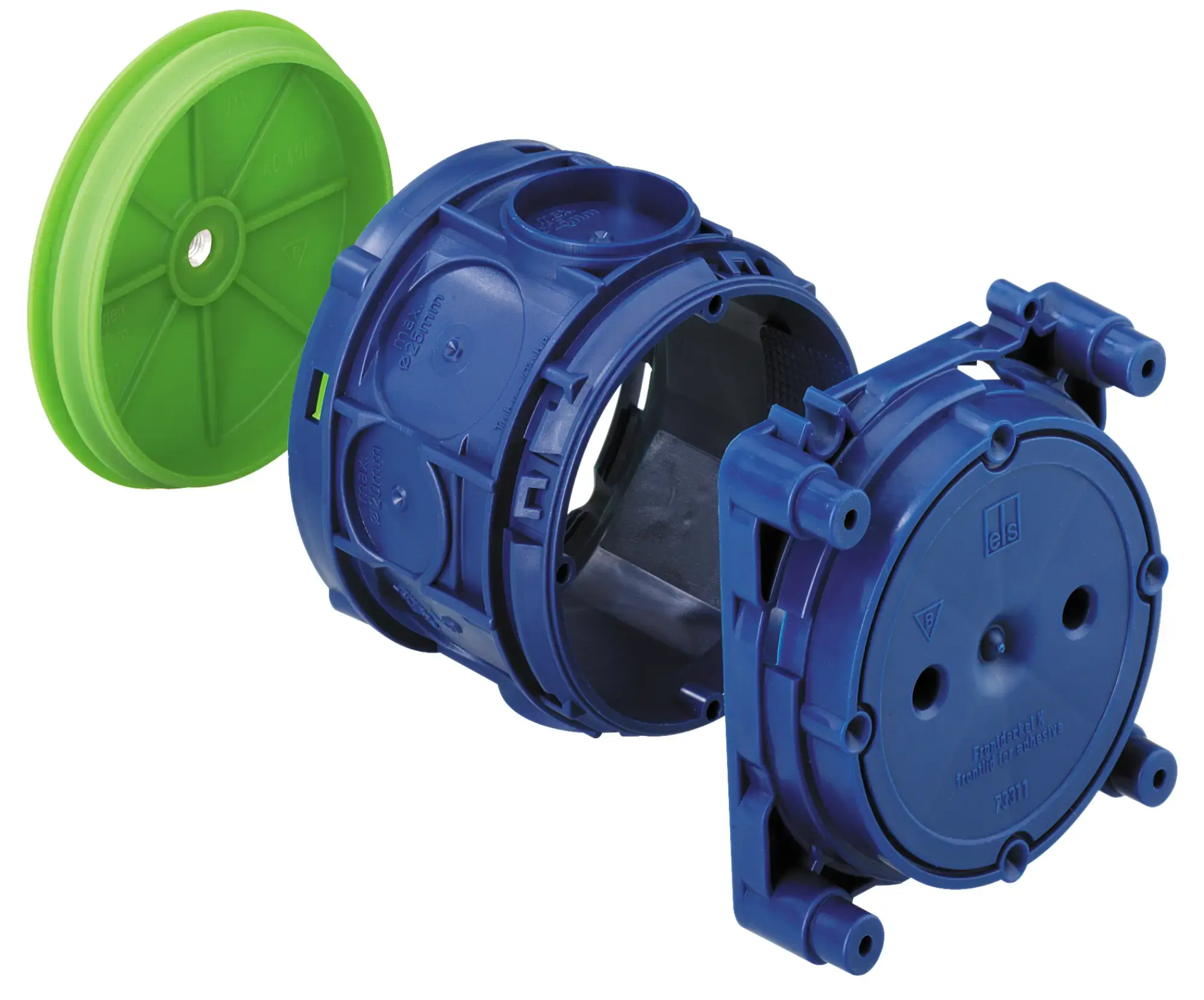 Spelsberg 97186601 Ceiling junction box, other, Type of protection IP30, Suitable for concrete construction, Rated insulation voltage 400V AC, Halogen free (img_001)