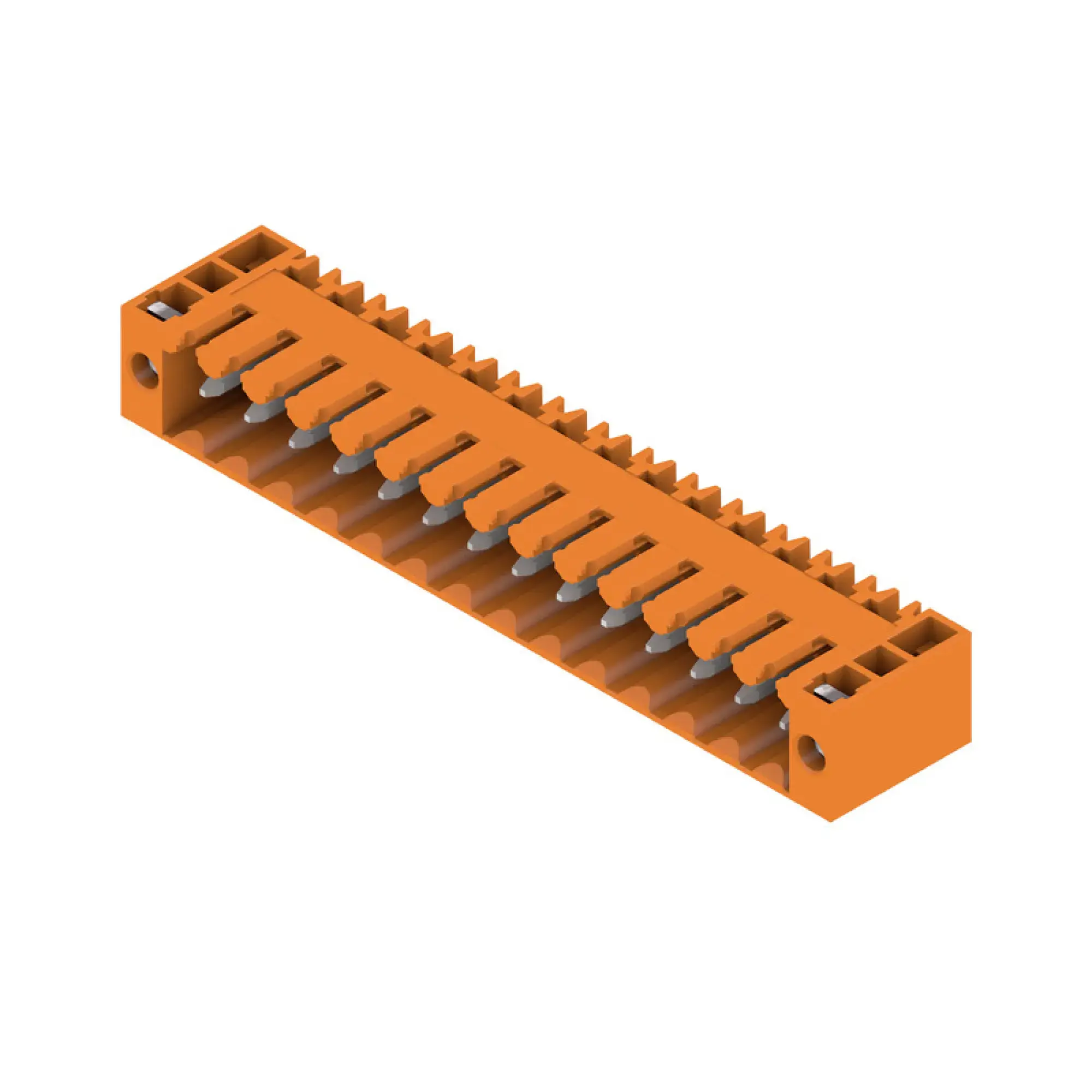 Weidmüller 1607160000 PCB connector (board connection), 160 V, 17 A, Pitch in mm: 3.50, Number of poles: 14, THT solder connection, Box (img_001)