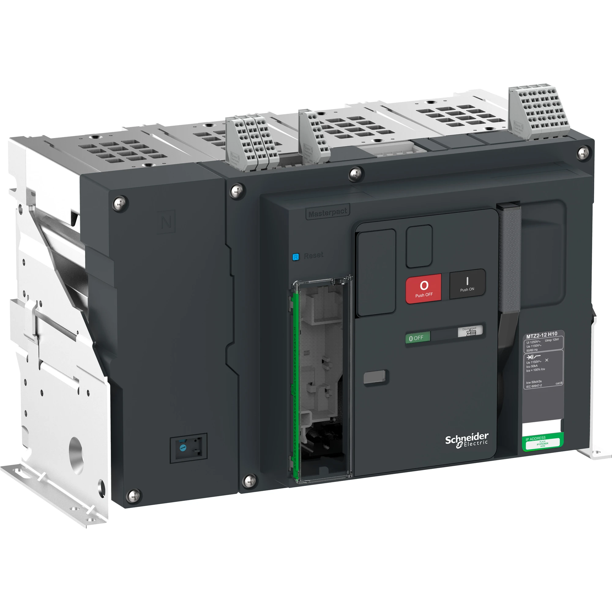 Schneider Electric LV846552 MasterPacT MTZ2 12 H10 1250A 4P Icu=50kA@1150V Fixed Mount Basic Switch (img_001) Schneider Electric LV846552 MasterPacT MTZ2 12 H10 1250A 4P Icu=50kA@1150V Fixed Mount Basic Switch (img_001)