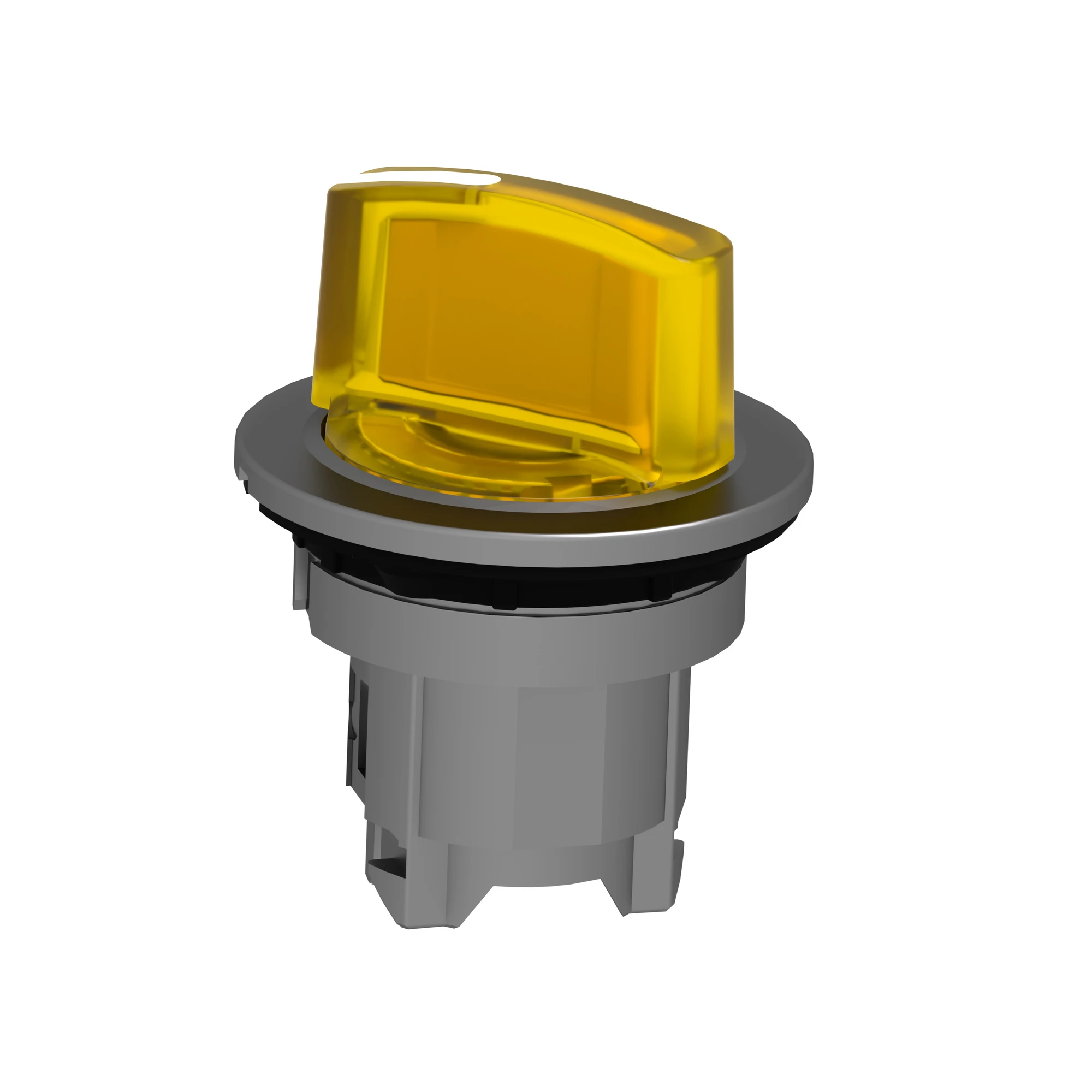 Schneider Electric ZB4FK1283 Illuminated selector switch, front element, Harmony XB4F, metal, 30mm, yellow, for universal LED, 2 positions, latching (img_005)