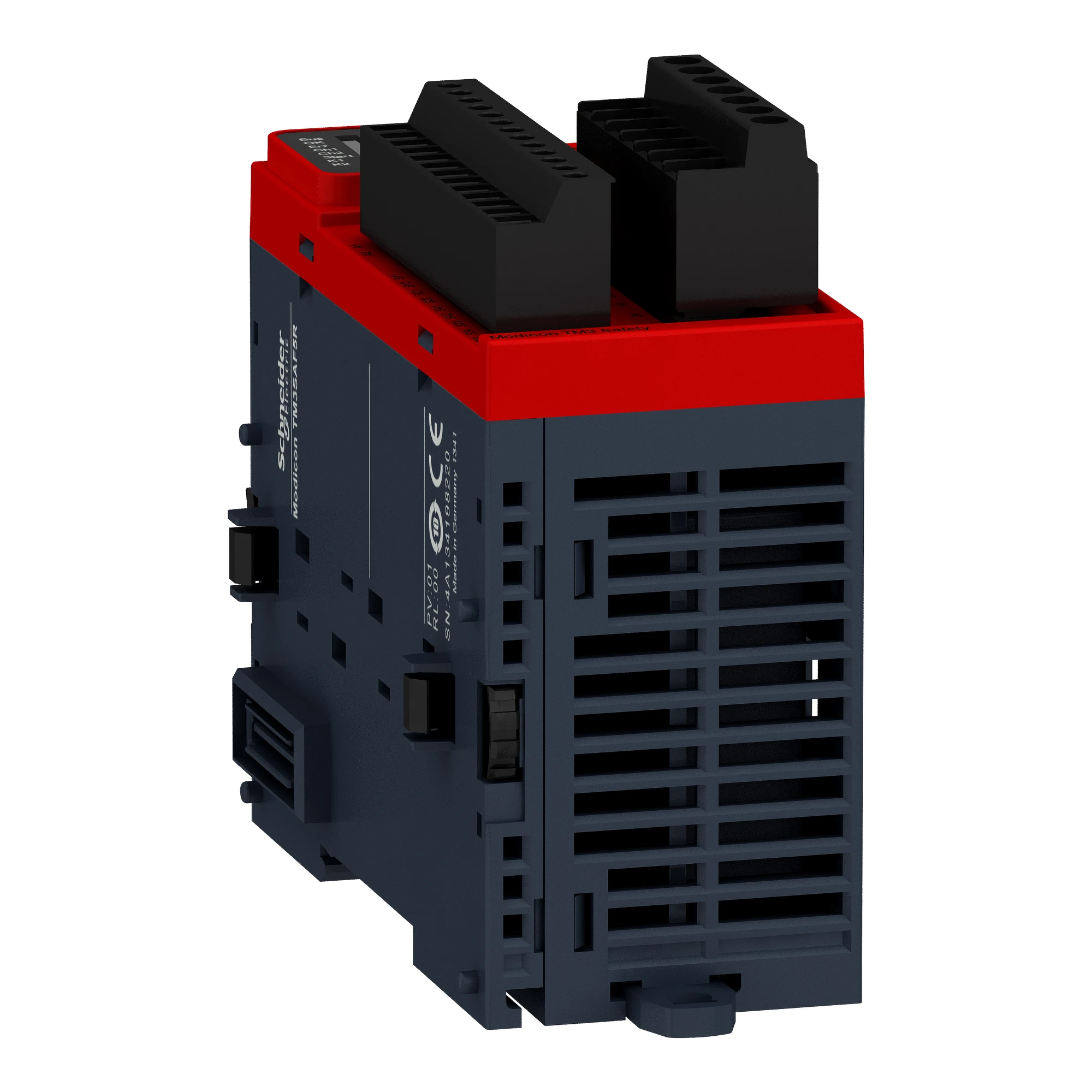 Schneider Electric TM3SAF5R Safety module, Modicon TM3, PLe / Cat4 / SIL3, 1 function, 24 VDC, screw terminals (img_004) Schneider Electric TM3SAF5R Safety module, Modicon TM3, PLe / Cat4 / SIL3, 1 function, 24 VDC, screw terminals (img_004)