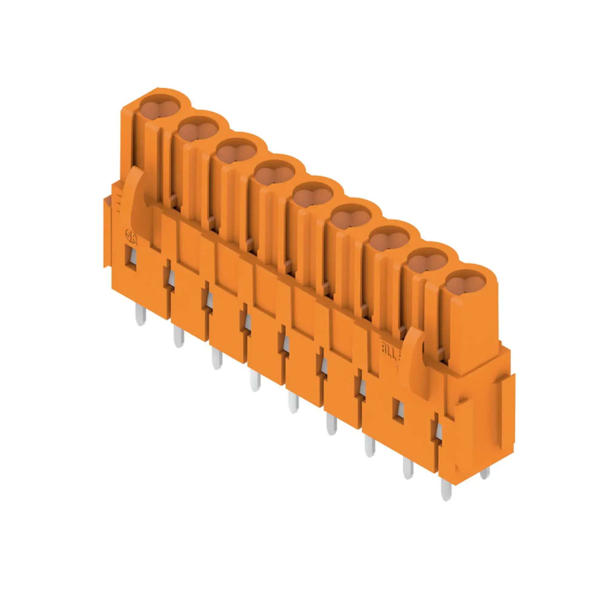 Weidmüller 1682800000 PCB connector (board connection), 320 V, 23 A, Pitch in mm: 5.08, Number of poles: 9, THT solder connection, Box (img_001) Weidmüller 1682800000 PCB connector (board connection), 320 V, 23 A, Pitch in mm: 5.08, Number of poles: 9, THT solder connection, Box (img_001)