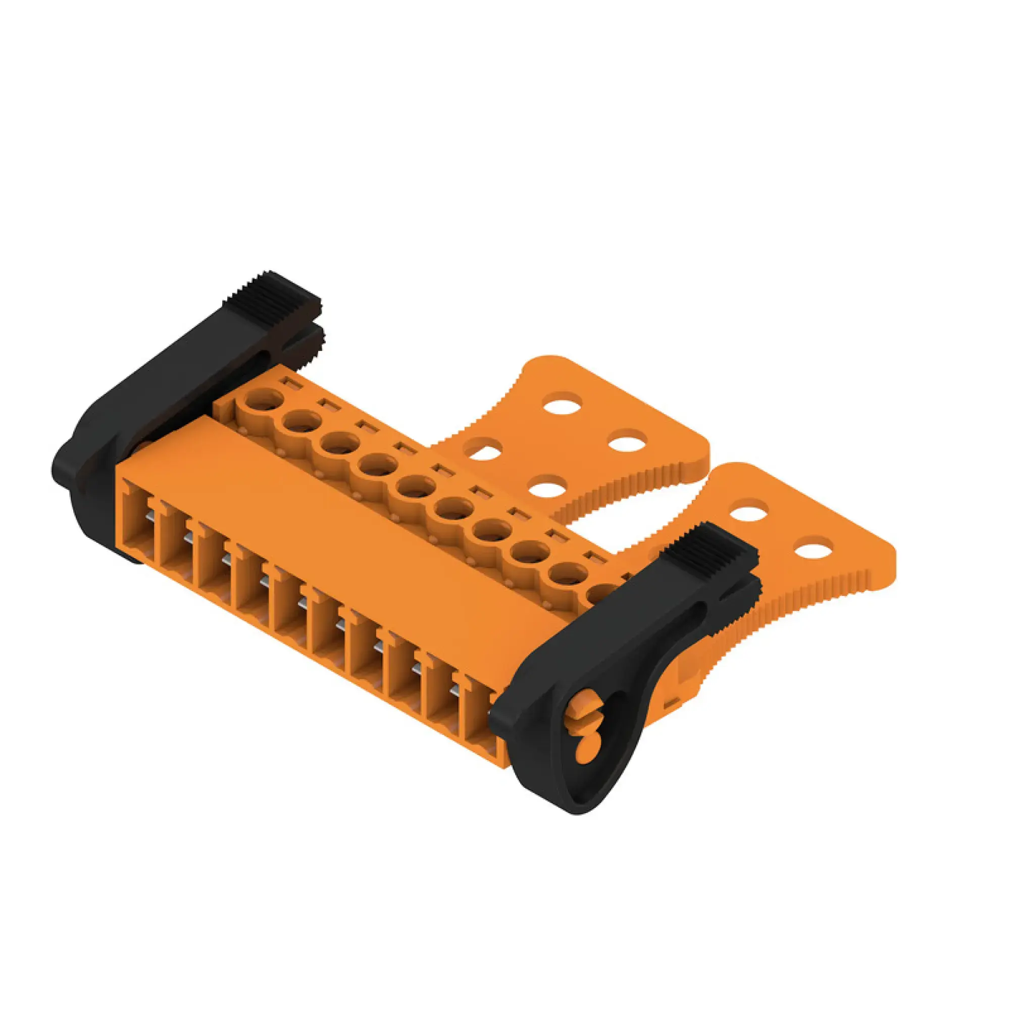 Weidmüller 2444290000 PCB connector (wire connection), 160 V, 17.5 A, Pitch in mm: 3.81, 1.5 mm², Number of poles: 10, Clamping yoke connection, Box (img_001)