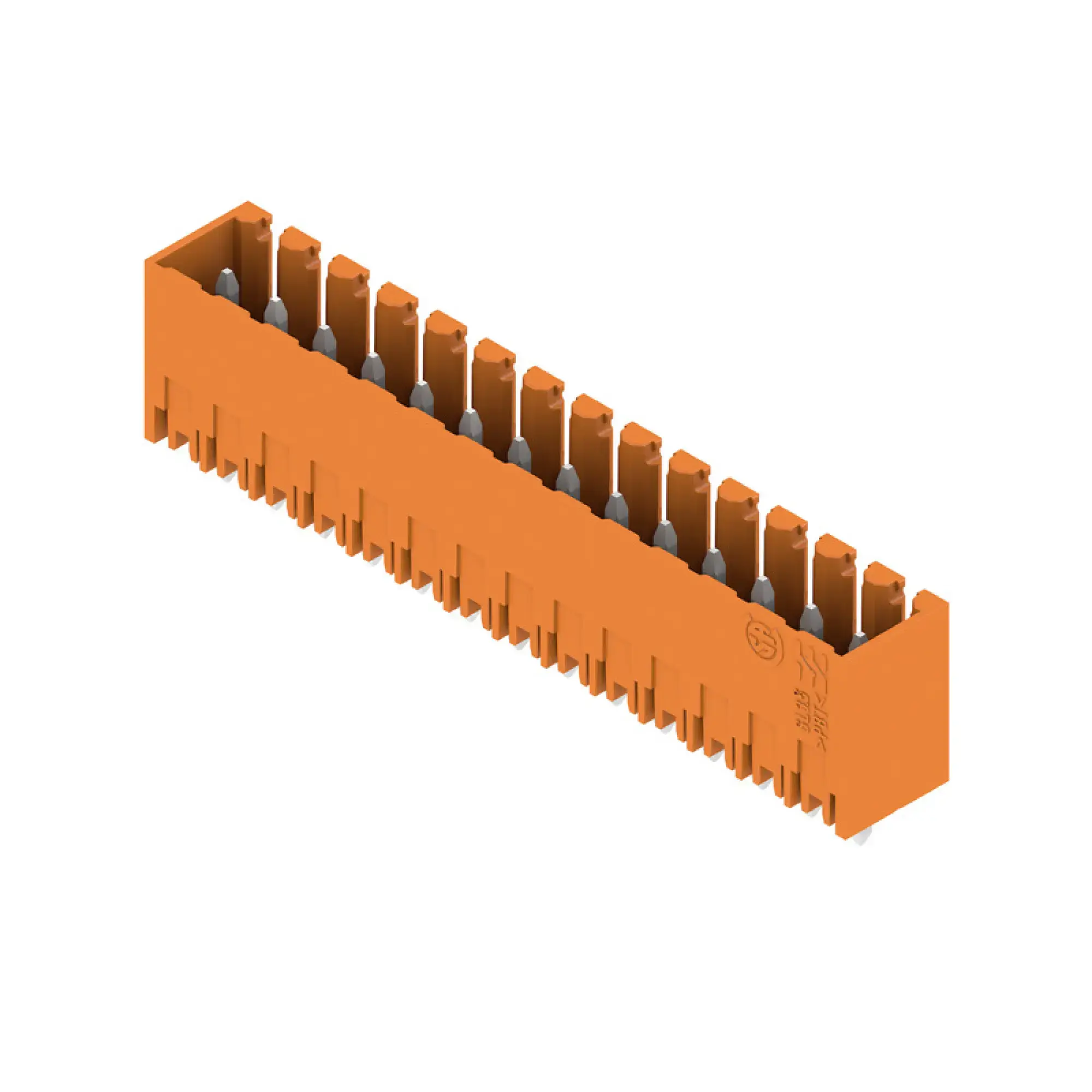 Weidmüller 1604590000 PCB connector (board connection), 160 V, 17 A, Pitch in mm: 3.50, Number of poles: 14, THT solder connection, Box (img_001)
