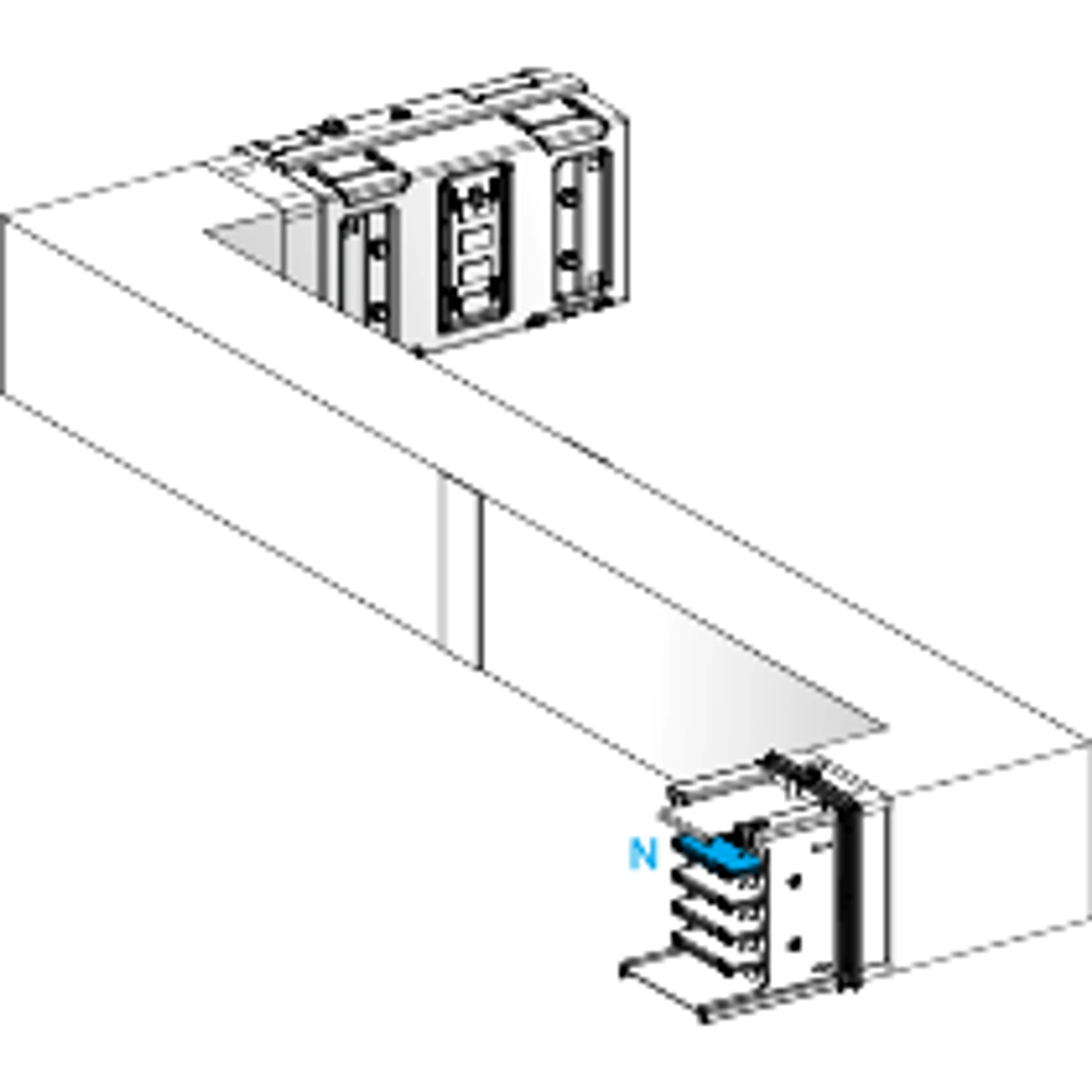 Schneider Electric KSA630DZCG41F KSA Z-Element, 630A, vertical, left-right, selectable length, fire barrier (img_001)