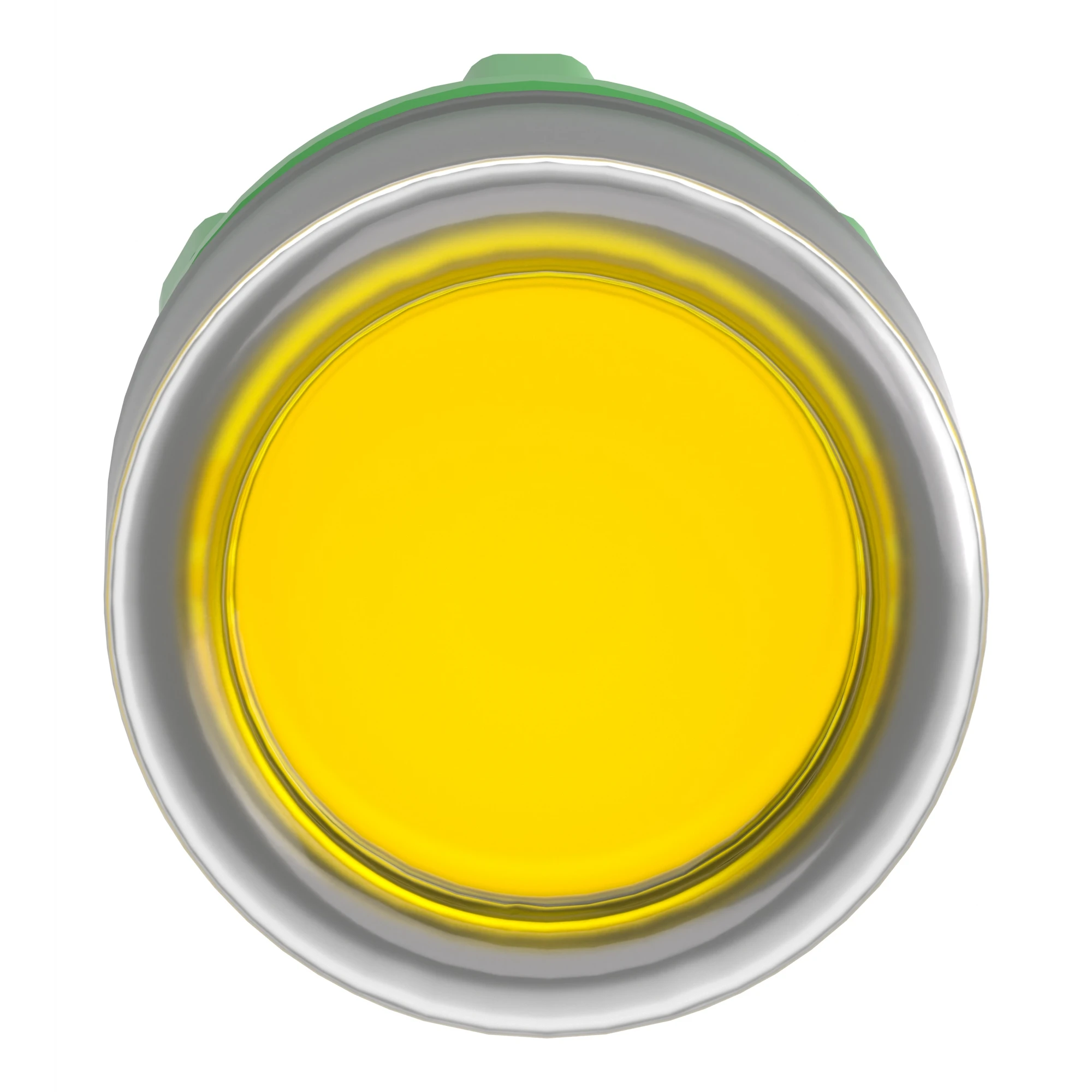 Schneider Electric ZB5AW583C0 Illuminated push-button, front element, Harmony XB5, plastic, 22mm, light grey, yellow, for universal LED, with protective cap (img_005)