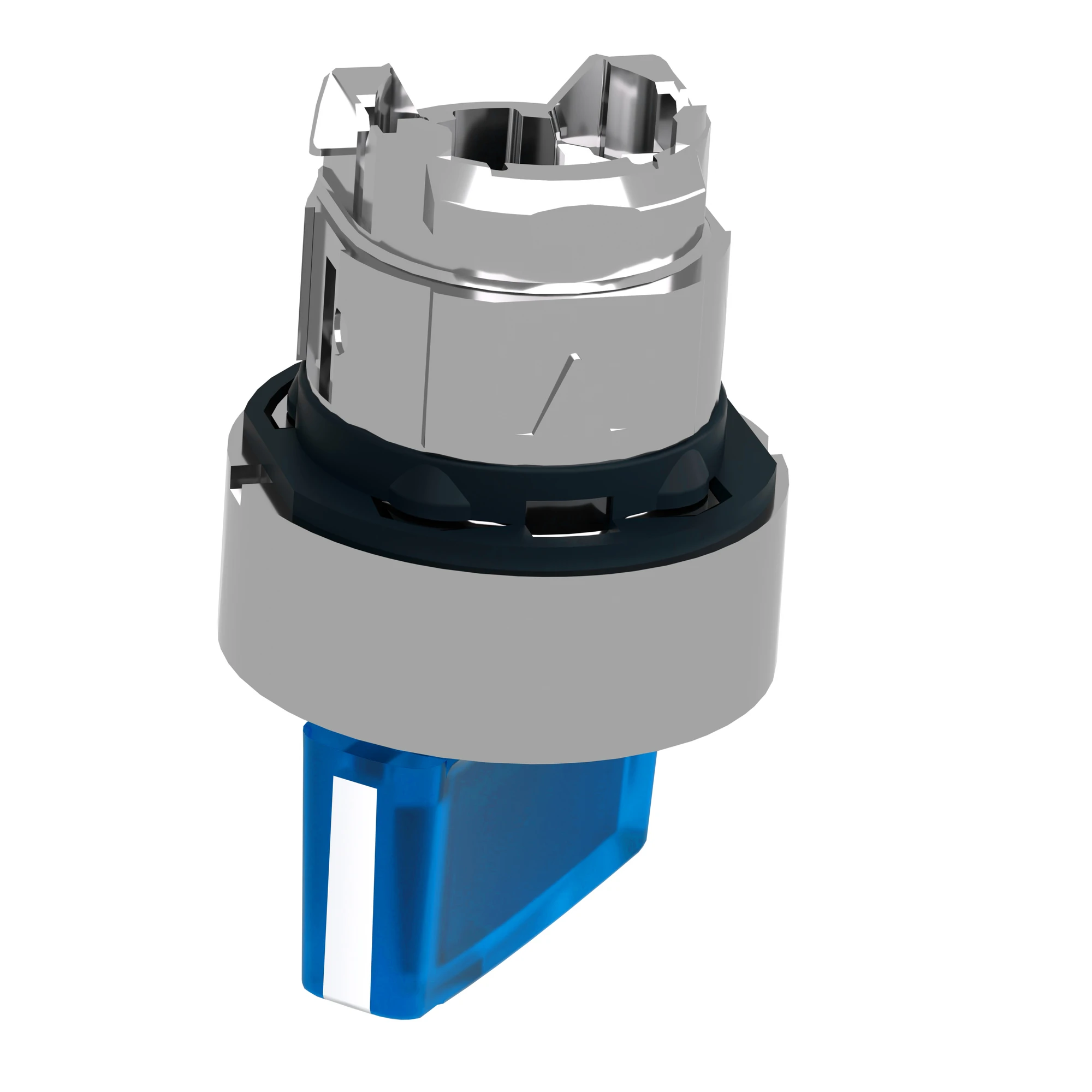 Schneider Electric ZB4BK1463 Illuminated Selector Switch, Front Element, Harmony XB4, Metal, 22mm, Blue, for Universal LED, 2 Positions, Momentary (img_006)