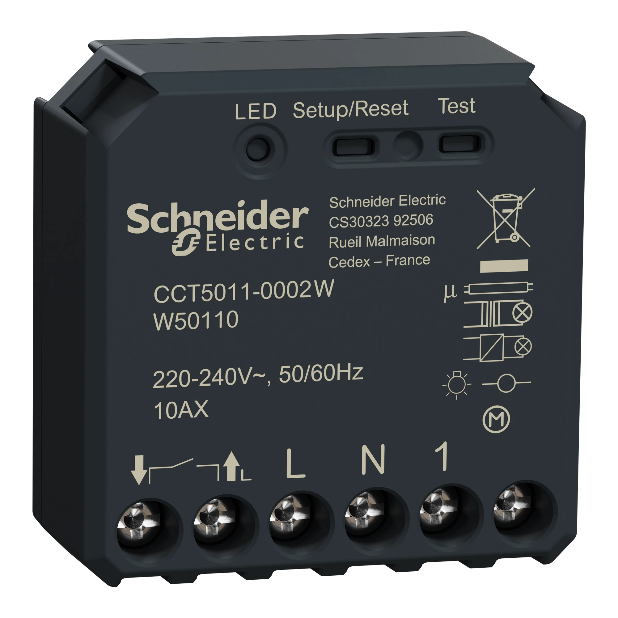 Schneider Electric CCT5011-0002W Wiser Switch Actuator Single Flush-Mounted (img_001) Schneider Electric CCT5011-0002W Wiser Switch Actuator Single Flush-Mounted (img_001)