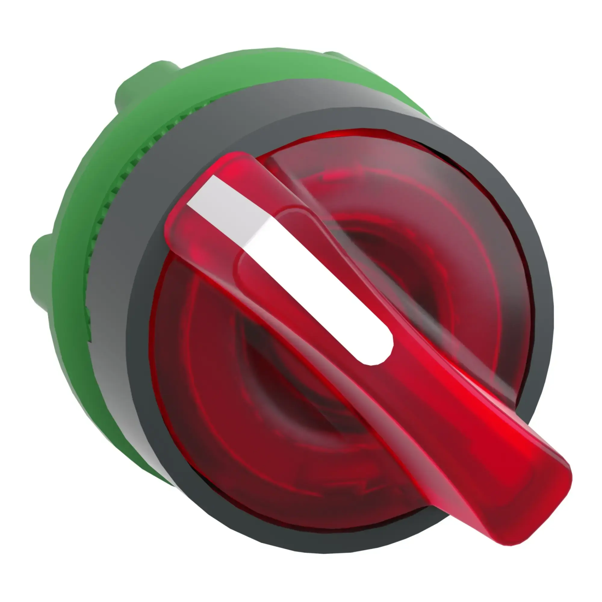 Schneider Electric ZB5AK1243 Illuminated selector switch, front element, Harmony XB5, plastic, 22mm red, for universal LED, 2 positions, latching (img_009)