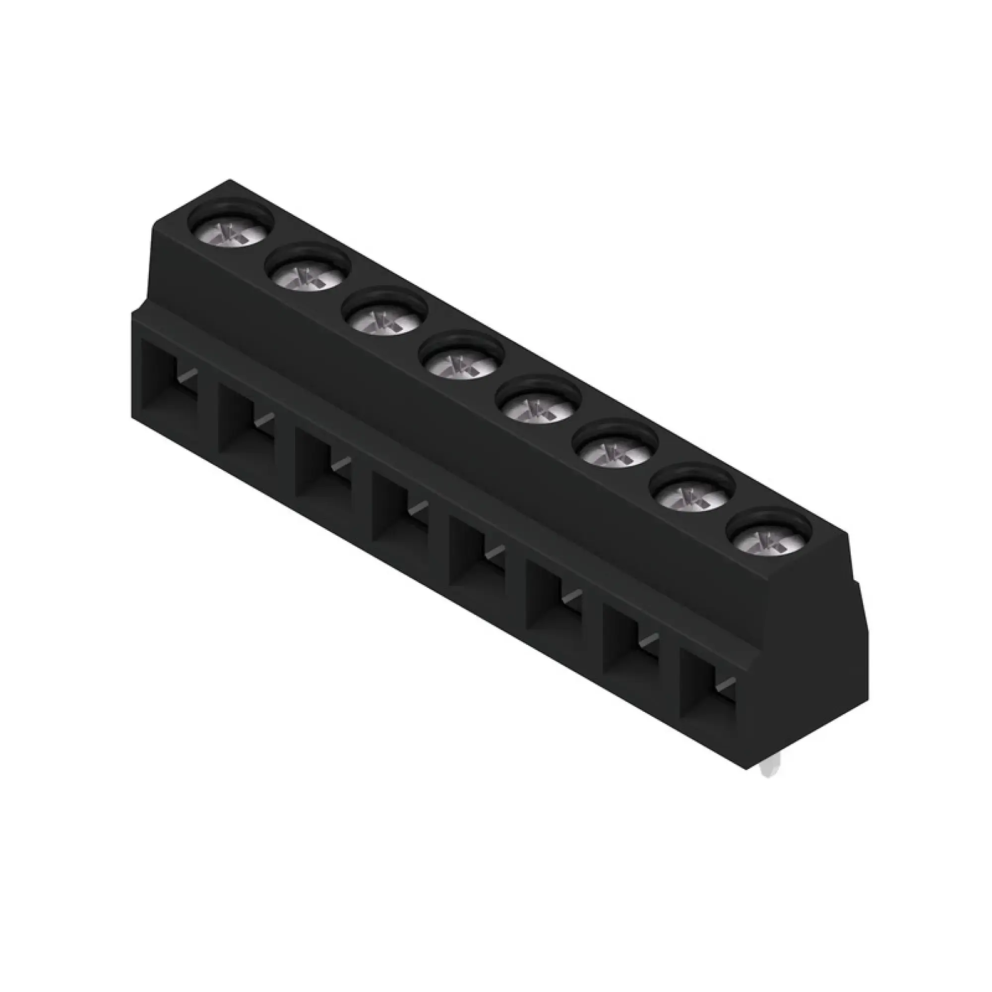 Weidmüller 1810910000 PCB terminal, 320 V, 17.5 A, Pitch in mm: 5.08, 1.5 mm², Number of poles: 8, Clamping yoke connection, THT solder connection, 90°, Box (img_001) Weidmüller 1810910000 PCB terminal, 320 V, 17.5 A, Pitch in mm: 5.08, 1.5 mm², Number of poles: 8, Clamping yoke connection, THT solder connection, 90°, Box (img_001)