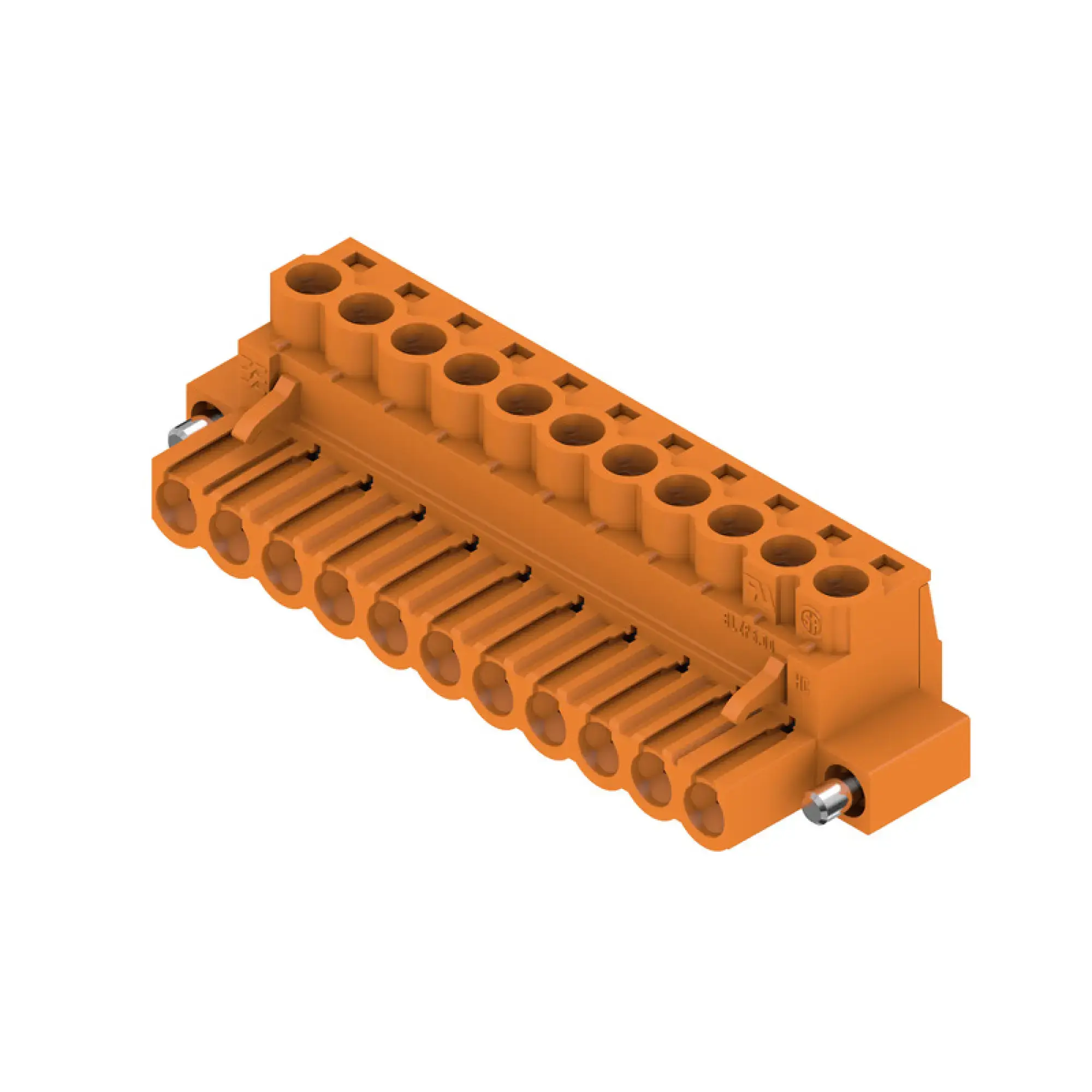 Weidmüller 1955710000 PCB connector (wire connection), 320 V, 23 A, Pitch in mm: 5.00, 4 mm², Number of poles: 11, Clamping yoke connection, Box (img_001)