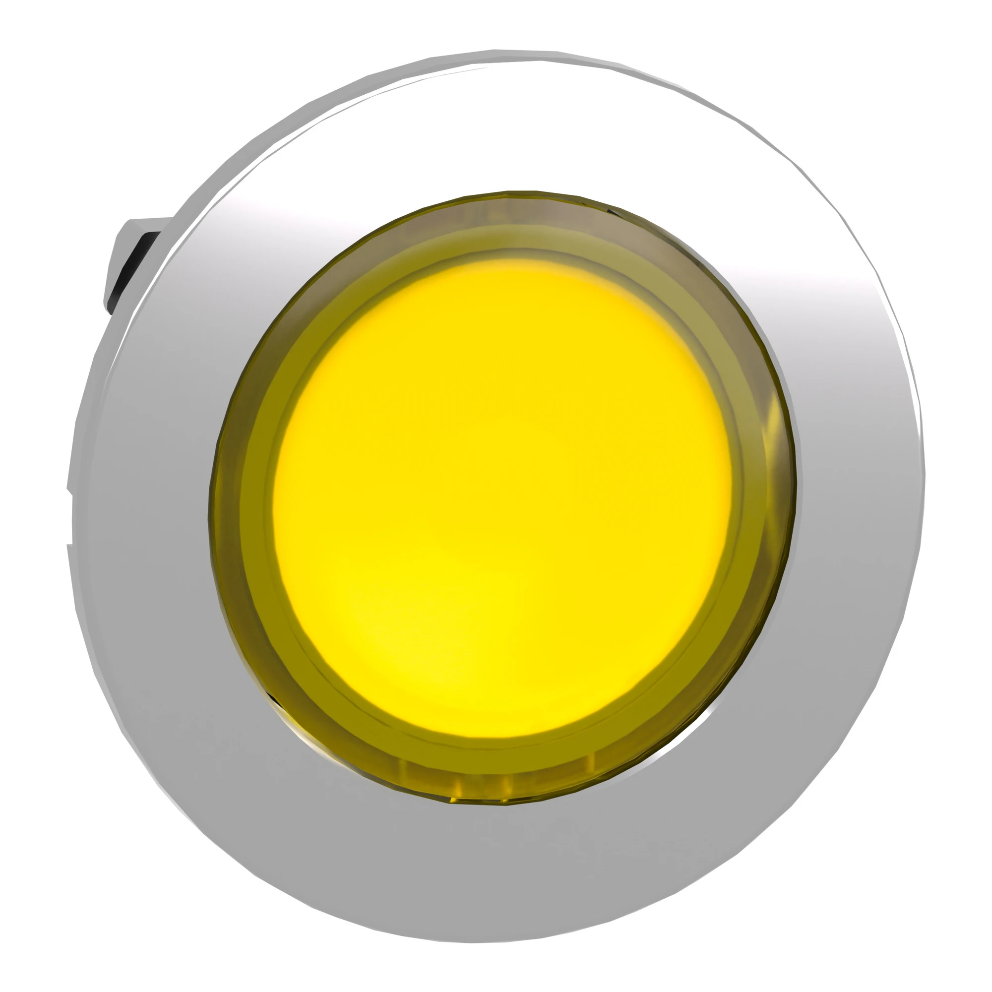 Schneider Electric ZB4FV083 Signal lamp, Front element, Harmony XB4F, Metal, 30mm, yellow, for universal LED, smooth dome (img_001)