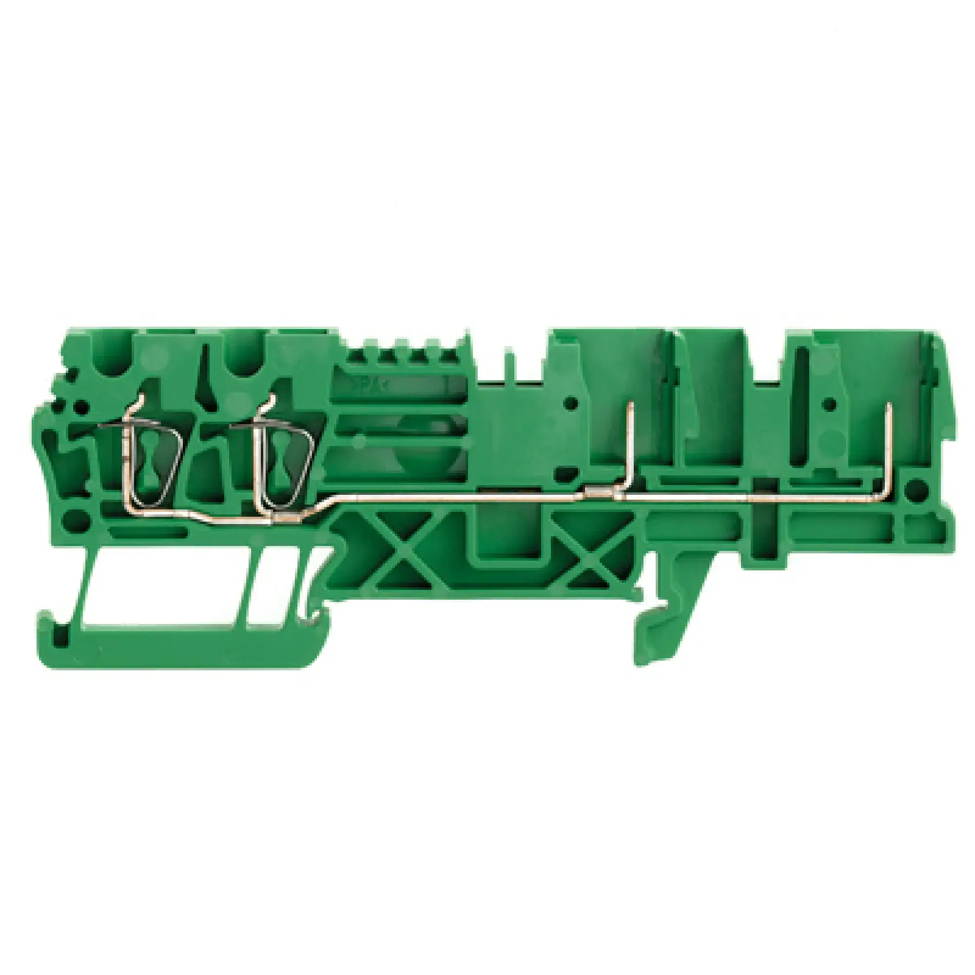 Weidmüller 1935450000 Pluggable terminal, Tension-clamp connection, green, 2.5, 2.5 mm², 24 A, Number of connections: 4, Number of levels: 1, TS 35, V-0, Wemid (img_001)