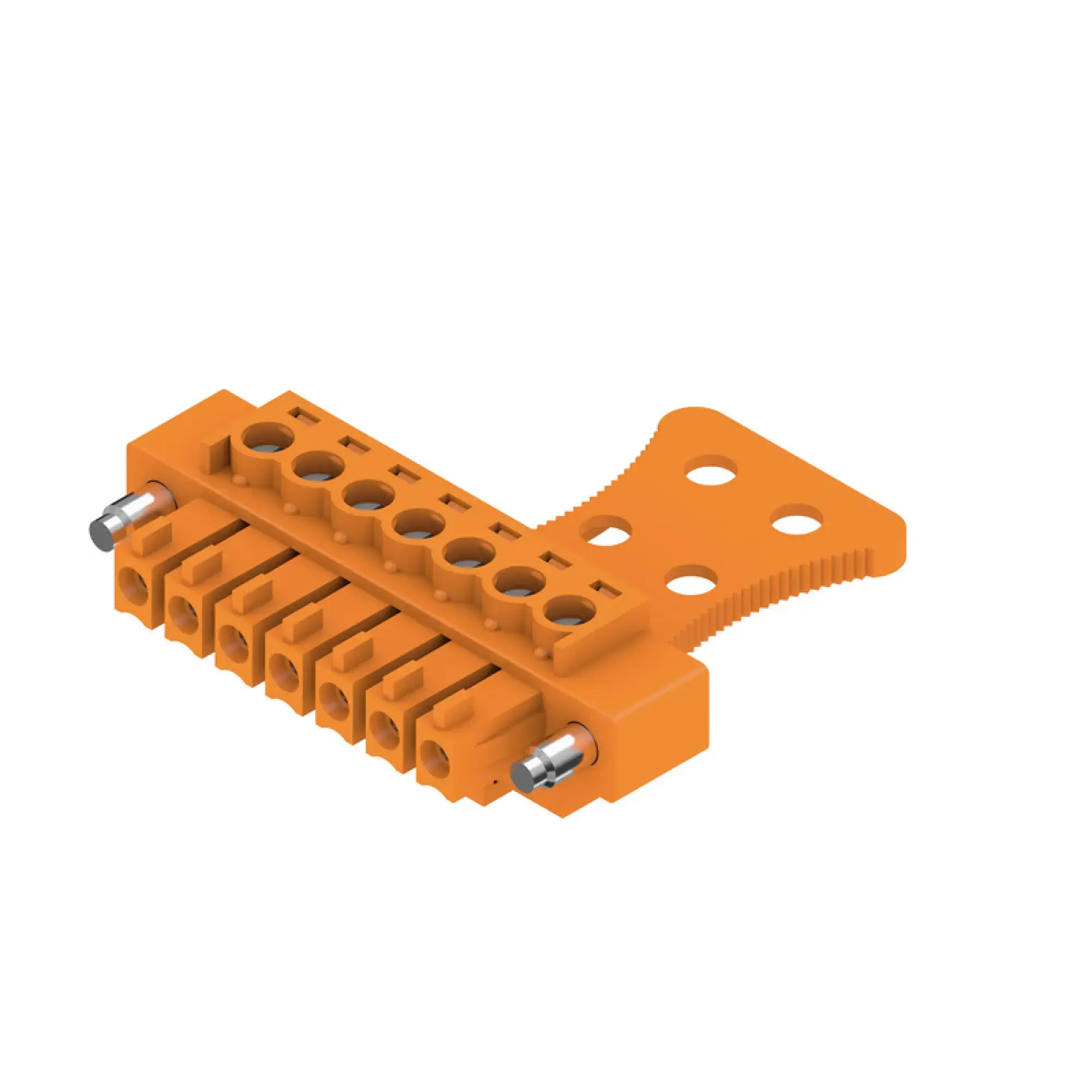 Weidmüller 1236570000 PCB connector (wire connection), 160 V, 17.5 A, Pitch in mm: 3.81, 1.5 mm², Number of poles: 7, Clamping yoke connection, Box (img_001)
