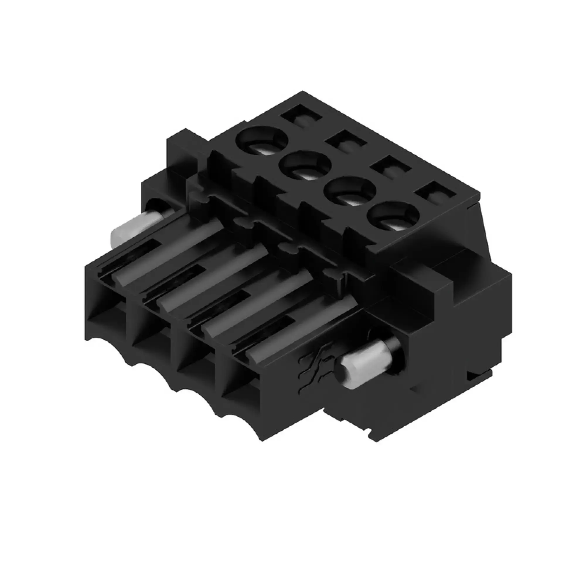 Weidmüller 1615800000 PCB connector (wire connection), 160 V, 17 A, Pitch in mm: 3.50, 1.5 mm², Number of poles: 4, Clamping yoke connection, Box (img_001)