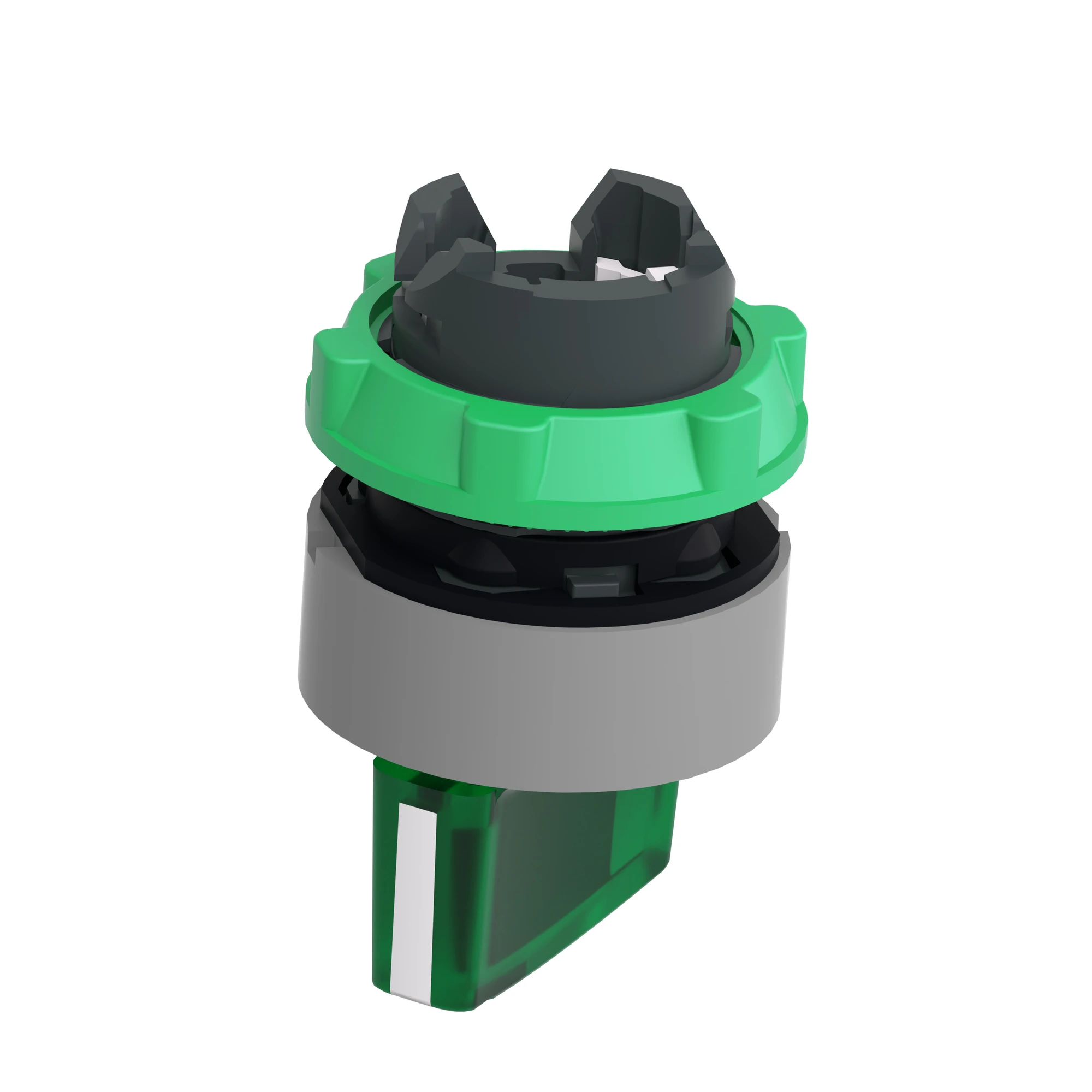 Schneider Electric ZB5AK1233C0 Illuminated selector switch, front element, Harmony XB5, plastic, 22mm green, for universal LEDs, 2 positions, latching (img_008)