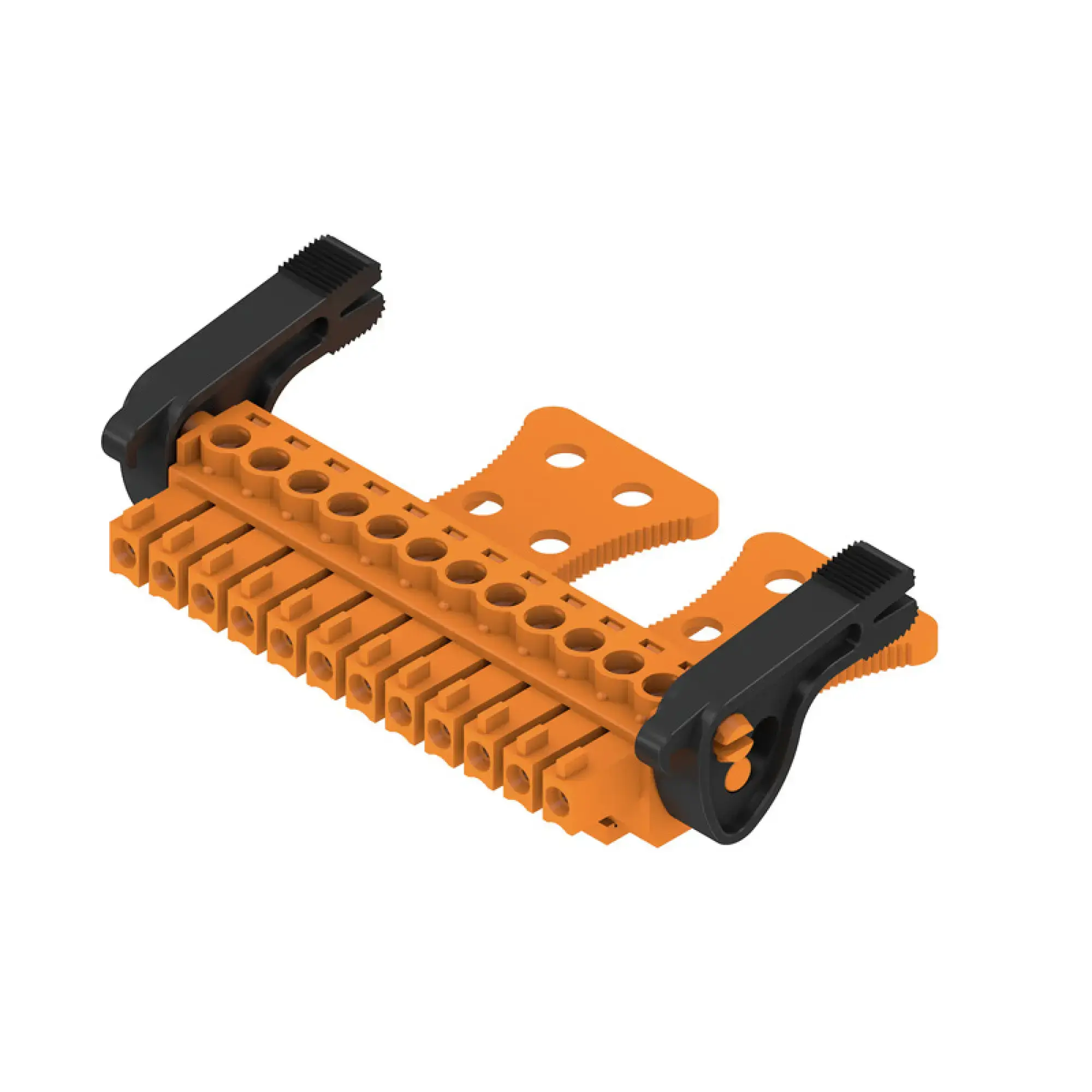 Weidmüller 2442270000 PCB connector (wire connection), 160 V, 17.5 A, Pitch in mm: 3.81, 1.5 mm², Number of poles: 12, Clamping yoke connection, Box (img_001)