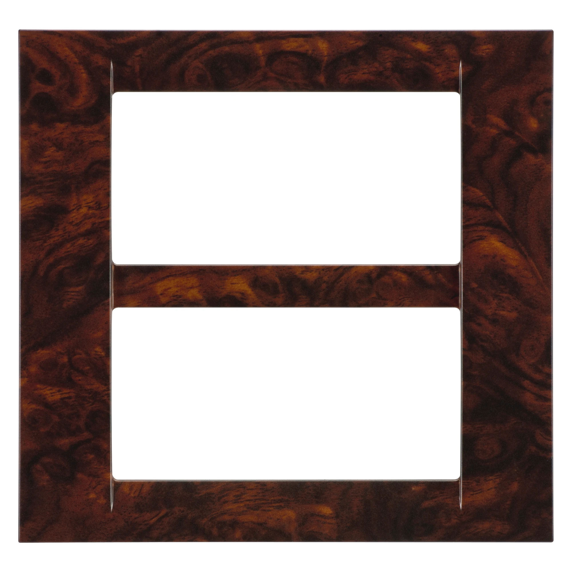 GEWISS GW22277 VIRNA PLATE - IN TECHNOPOLYMER - 8 GANG (4+4 OVERLAPPING) - ENGLISH WALNUT - SYSTEM (img_001) GEWISS GW22277 VIRNA PLATE - IN TECHNOPOLYMER - 8 GANG (4+4 OVERLAPPING) - ENGLISH WALNUT - SYSTEM (img_001)