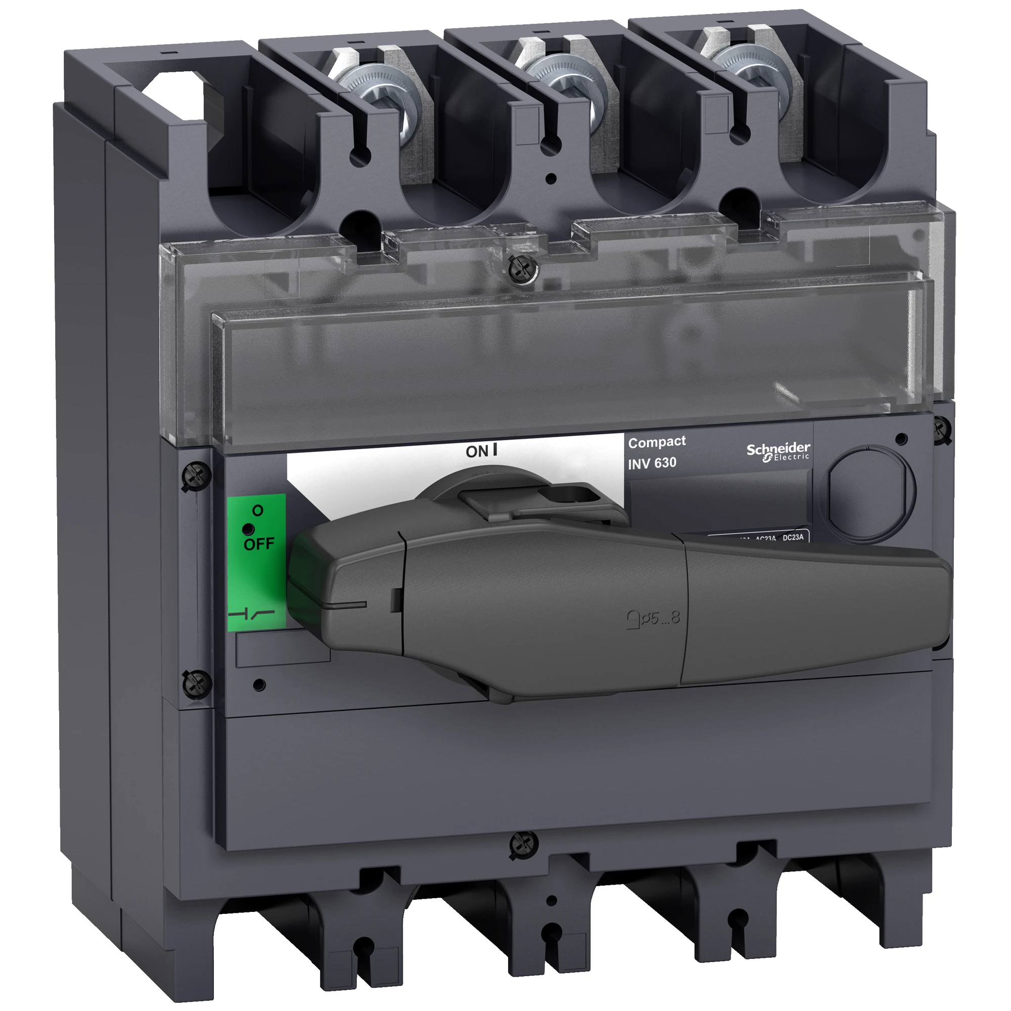 Schneider Electric 31168 Load disconnect switch INV320, 3 P, 320A/690V DC/AC, black rotary handle (img_001) Schneider Electric 31168 Load disconnect switch INV320, 3 P, 320A/690V DC/AC, black rotary handle (img_001)
