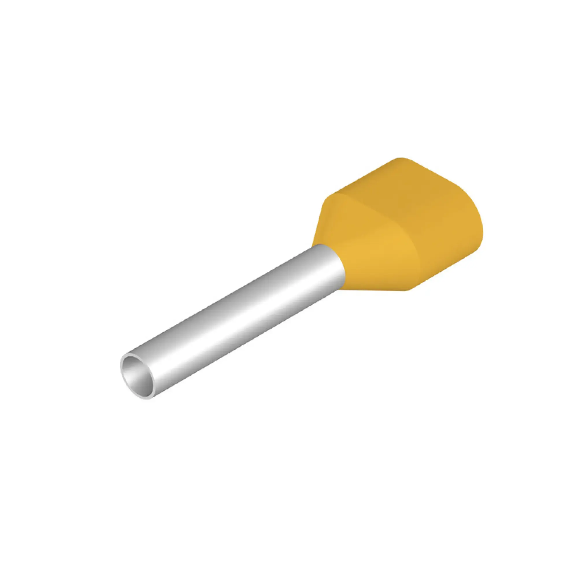 Weidmüller 9004910000 Wire end ferrule, Twin wire-end ferrule, 1 mm², Stripping length: 16 mm, yellow (img_001)