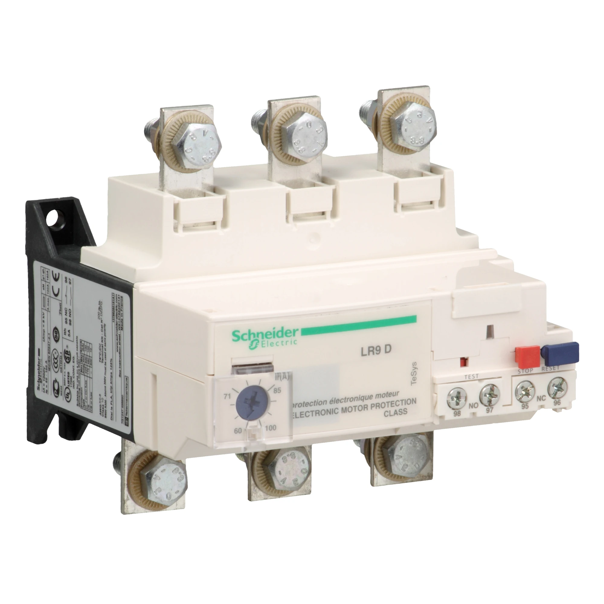 Schneider Electric LR9D5367 Motor protection relay, 60-100A, 1NC+1NO, Class 10 (img_001) Schneider Electric LR9D5367 Motor protection relay, 60-100A, 1NC+1NO, Class 10 (img_001)