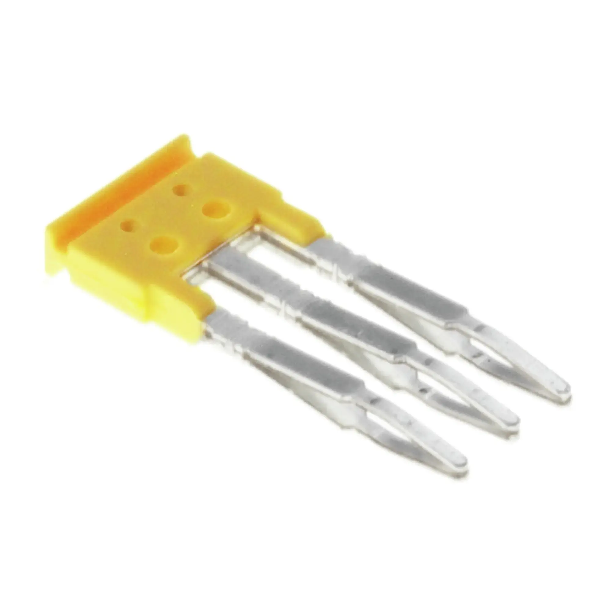 Weidmüller 1776130000 Cross-connector (terminal), Plugged, yellow, 17.5 A, Number of poles: 3, Pitch in mm: 3.50, Insulated: Yes, Width: 2.8 mm (img_001) Weidmüller 1776130000 Cross-connector (terminal), Plugged, yellow, 17.5 A, Number of poles: 3, Pitch in mm: 3.50, Insulated: Yes, Width: 2.8 mm (img_001)