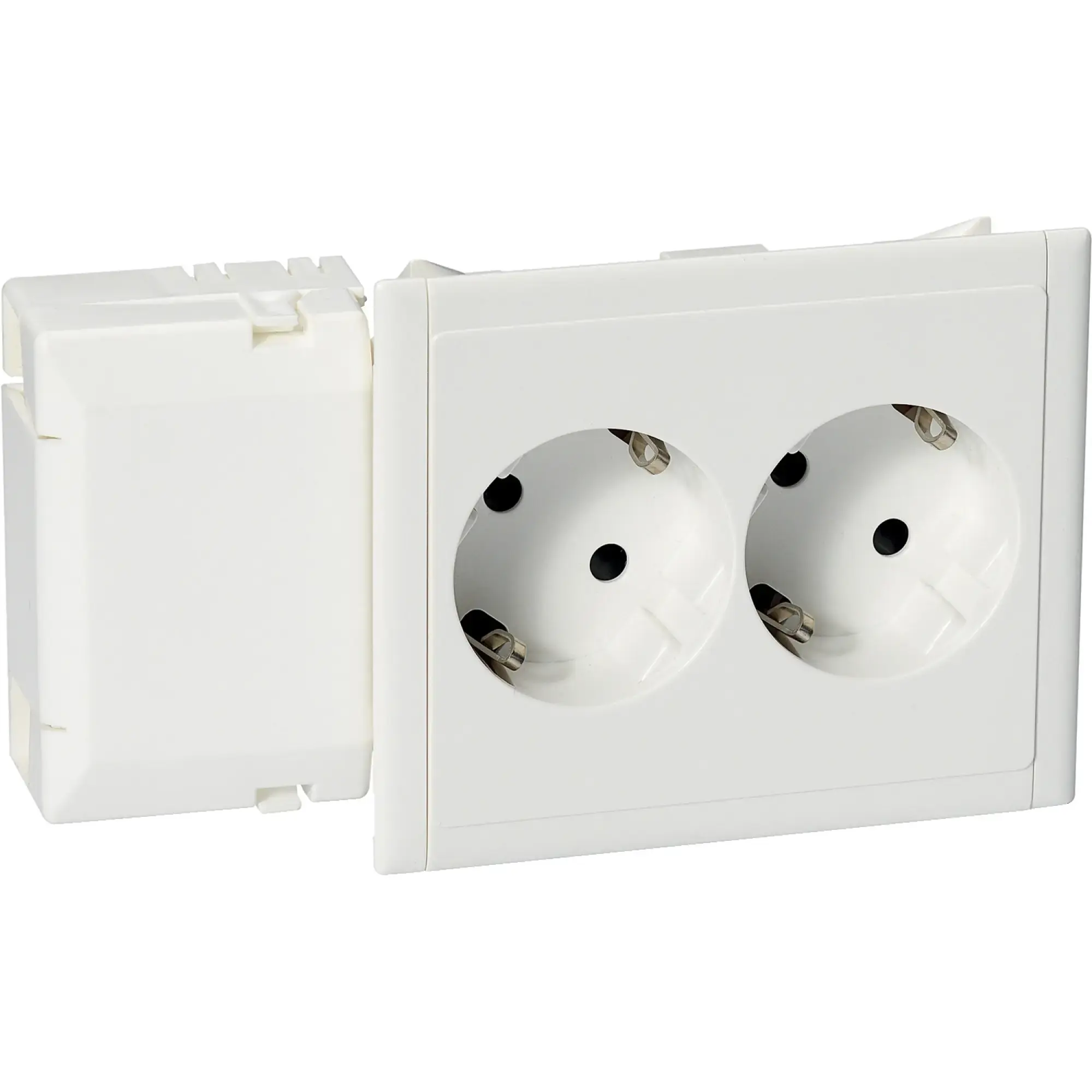 Schneider Electric 5951512 Double Socket without Labeling Field for Duct Installation CYB-PS white RAL9010 (img_002) Schneider Electric 5951512 Double Socket without Labeling Field for Duct Installation CYB-PS white RAL9010 (img_002)