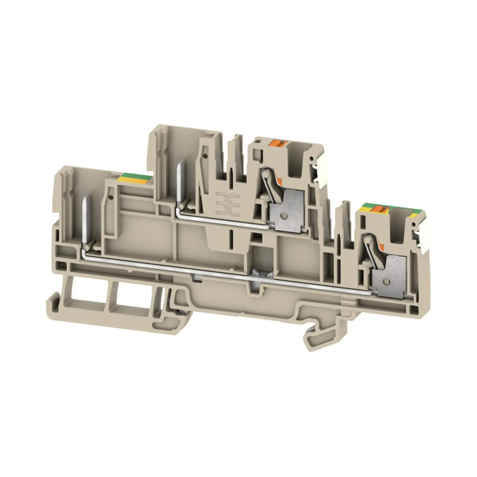 Weidmüller 2676070000 Pluggable terminal, PUSH IN, dark beige, 4, 4 mm², 32 A, Number of connections: 4, Number of levels: 2, TS 35, V-0, Wemid (img_001) Weidmüller 2676070000 Pluggable terminal, PUSH IN, dark beige, 4, 4 mm², 32 A, Number of connections: 4, Number of levels: 2, TS 35, V-0, Wemid (img_001)