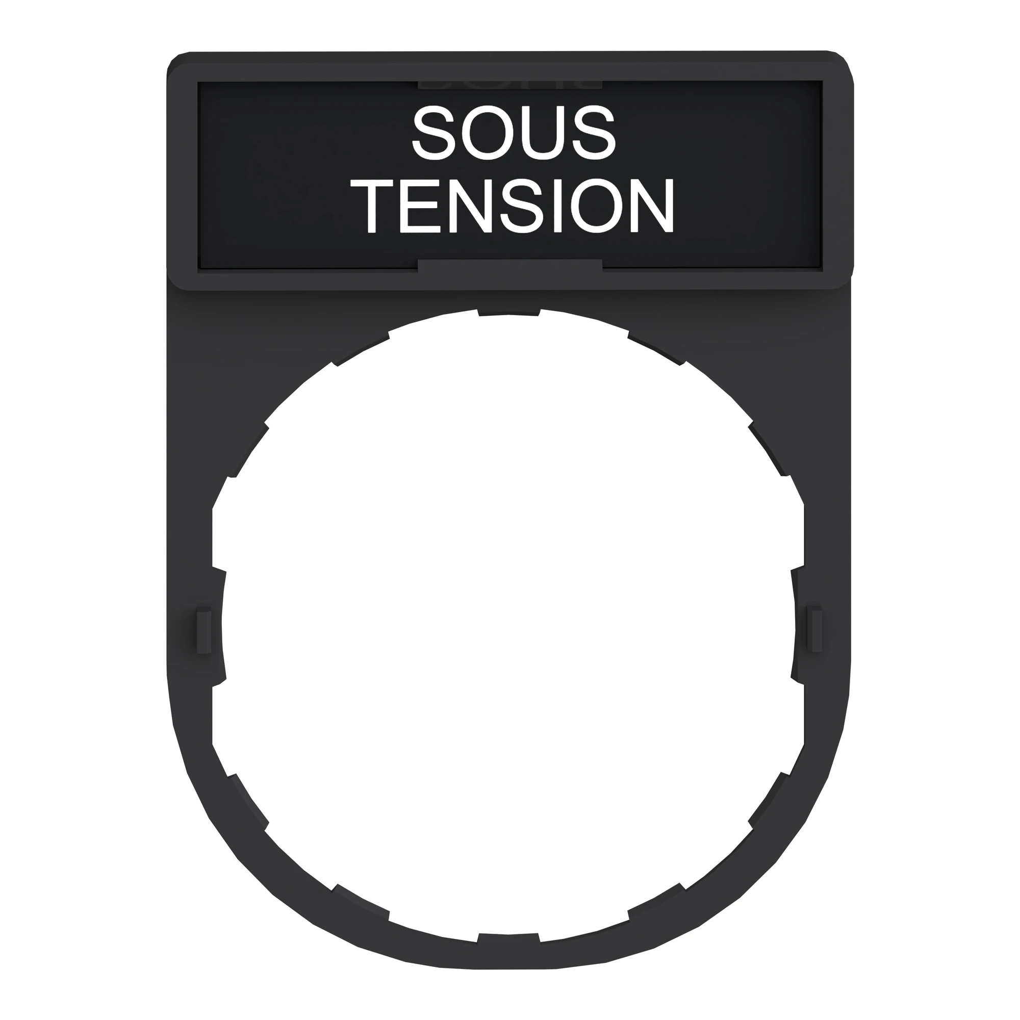 Schneider Electric ZBY2126 Label holder 30x40mm, for Ø 22 devices, with label SOUS TENSION (img_004) Schneider Electric ZBY2126 Label holder 30x40mm, for Ø 22 devices, with label SOUS TENSION (img_004)