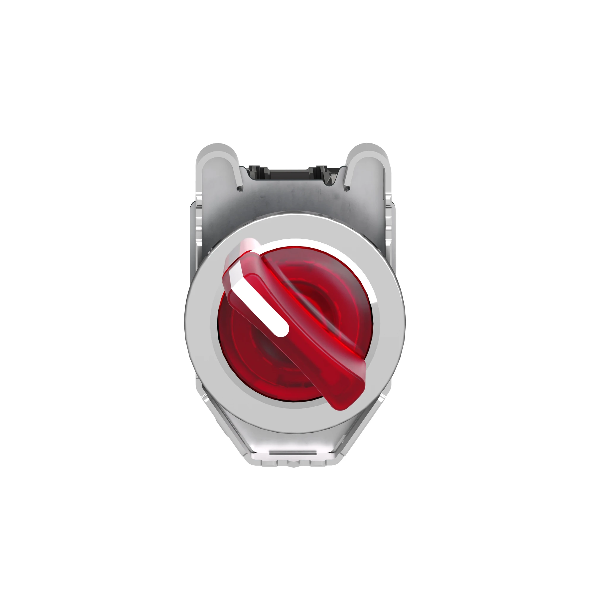 Schneider Electric XB4FK124G5 Illuminated selector switch, Harmony XB4F, metal, 30mm, red, universal LED, 2 positions, 1NO+1NC, 110-120V AC (img_005)