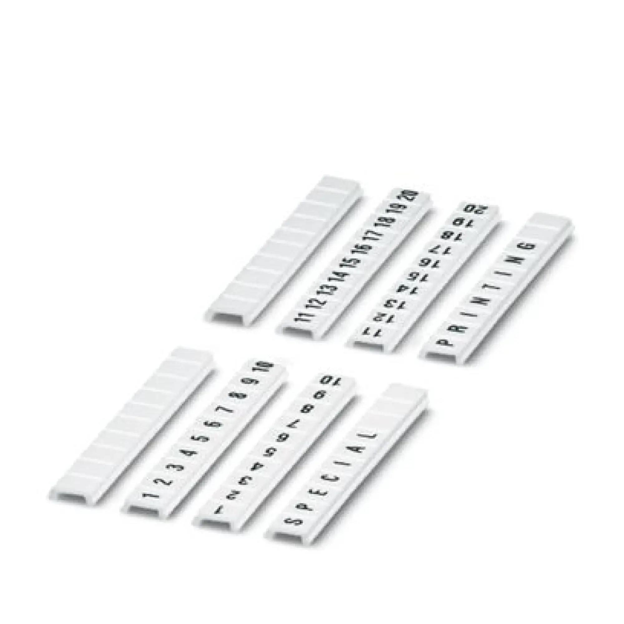 Phoenix Contact 0808613 Zack Marker strip, flat ZBF 4/WH-100:UNBEDRUCKT (img_001)