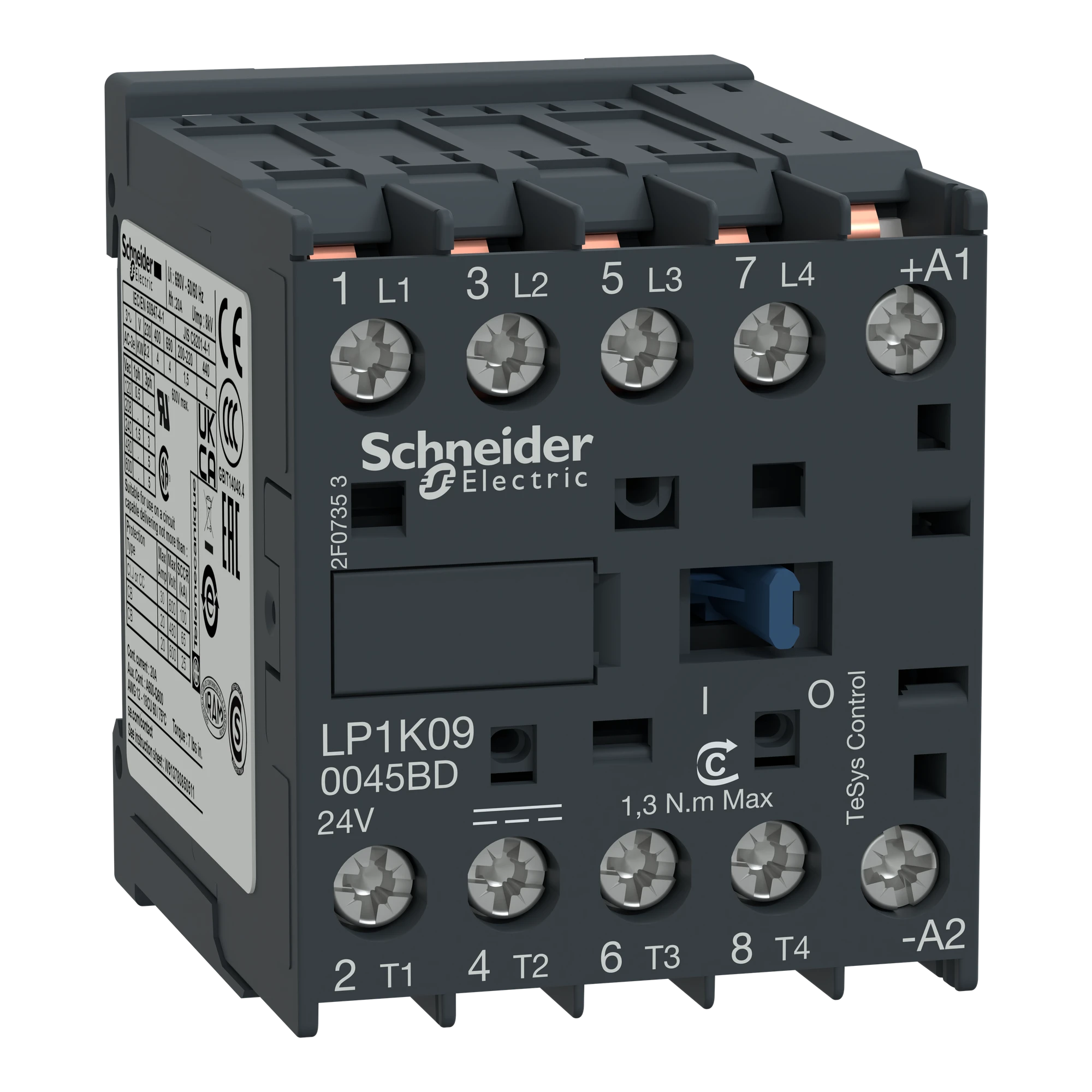 Schneider Electric LP1K090045BD Power contactor 4p, coil 24 V DC (img_001)