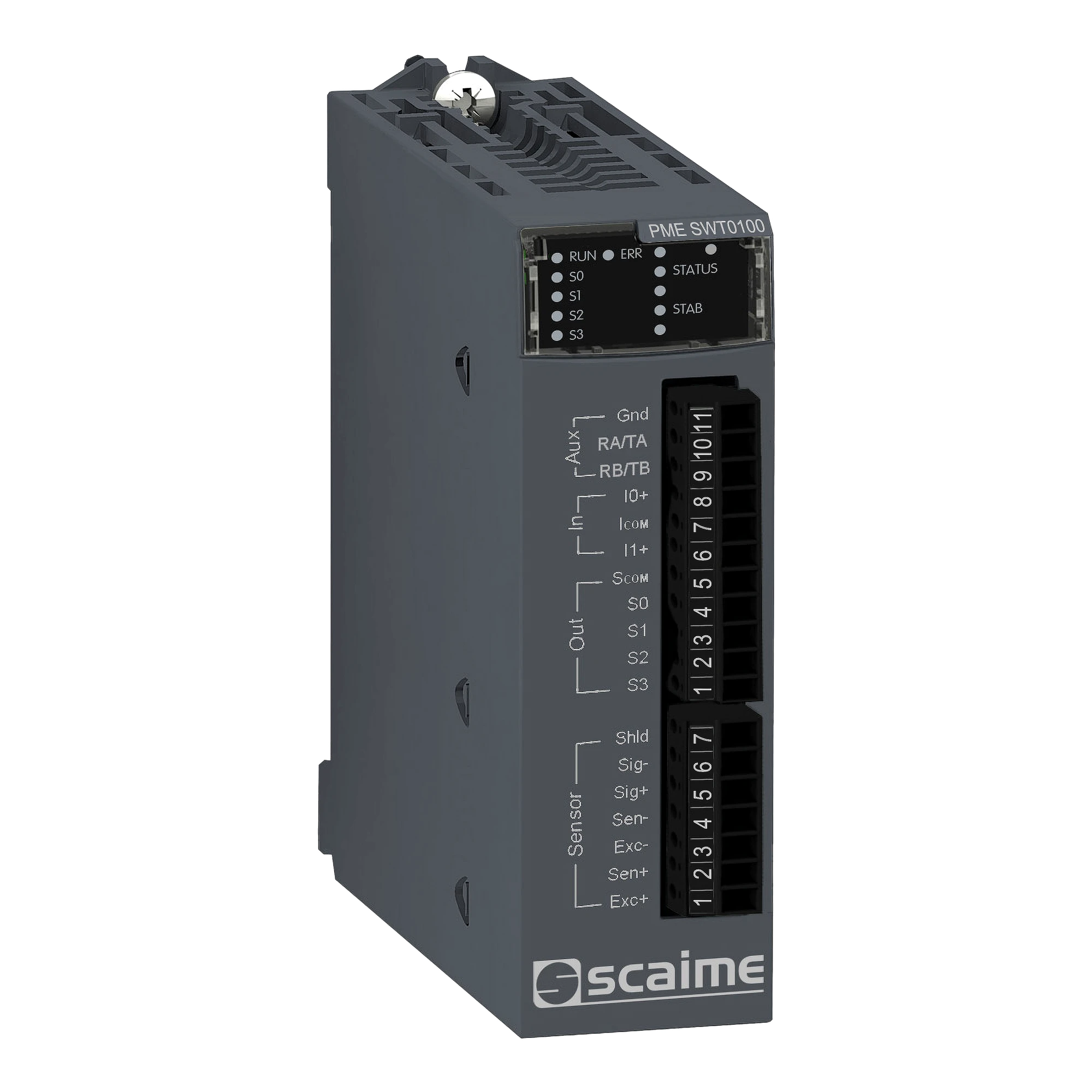 Schneider Electric PMESWT0100 Modicon X80 I/O module, analog, Scaime Ethernet weighing transmitter, 1 channel (img_001) Schneider Electric PMESWT0100 Modicon X80 I/O module, analog, Scaime Ethernet weighing transmitter, 1 channel (img_001)