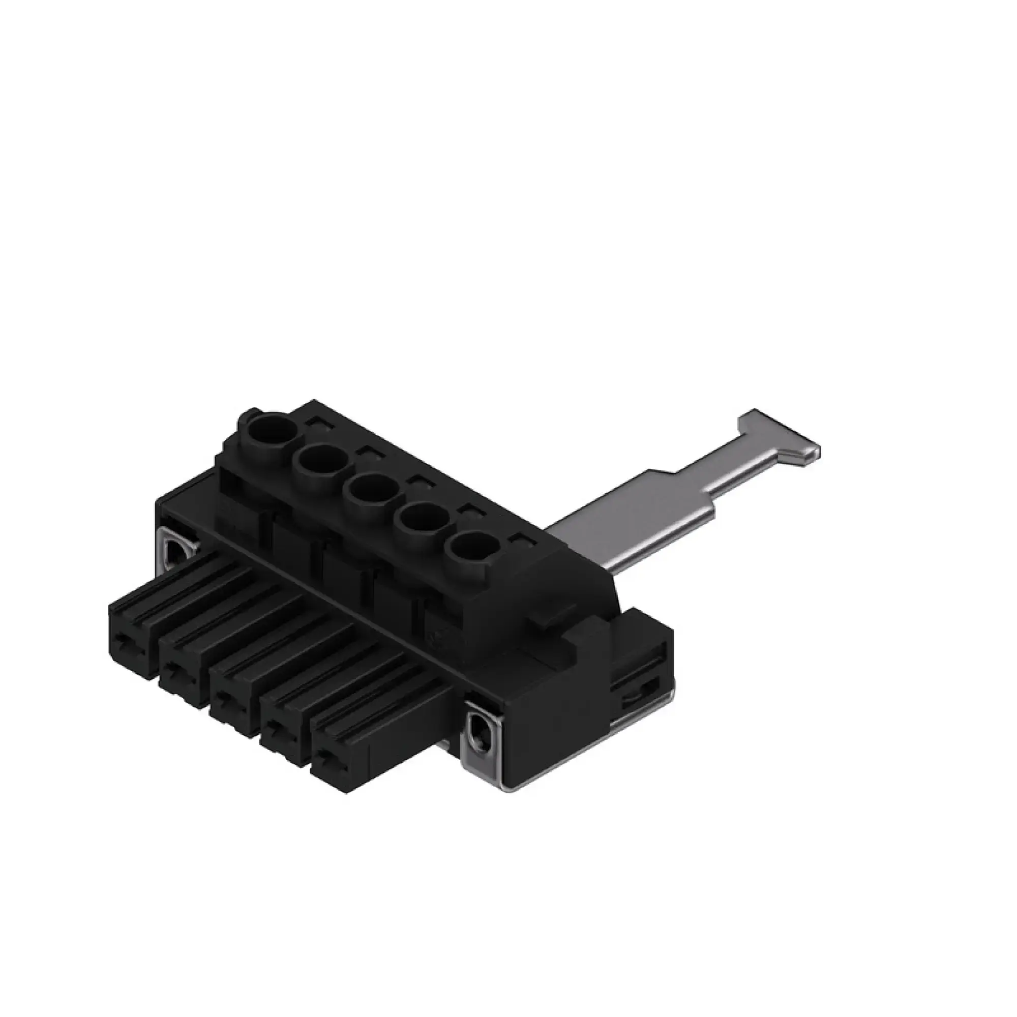 Weidmüller 1933400000 PCB connector (wire connection), 1000 V, 57 A, Pitch in mm: 7.62, 10 mm², Number of poles: 5, Clamping yoke connection, Box (img_001)