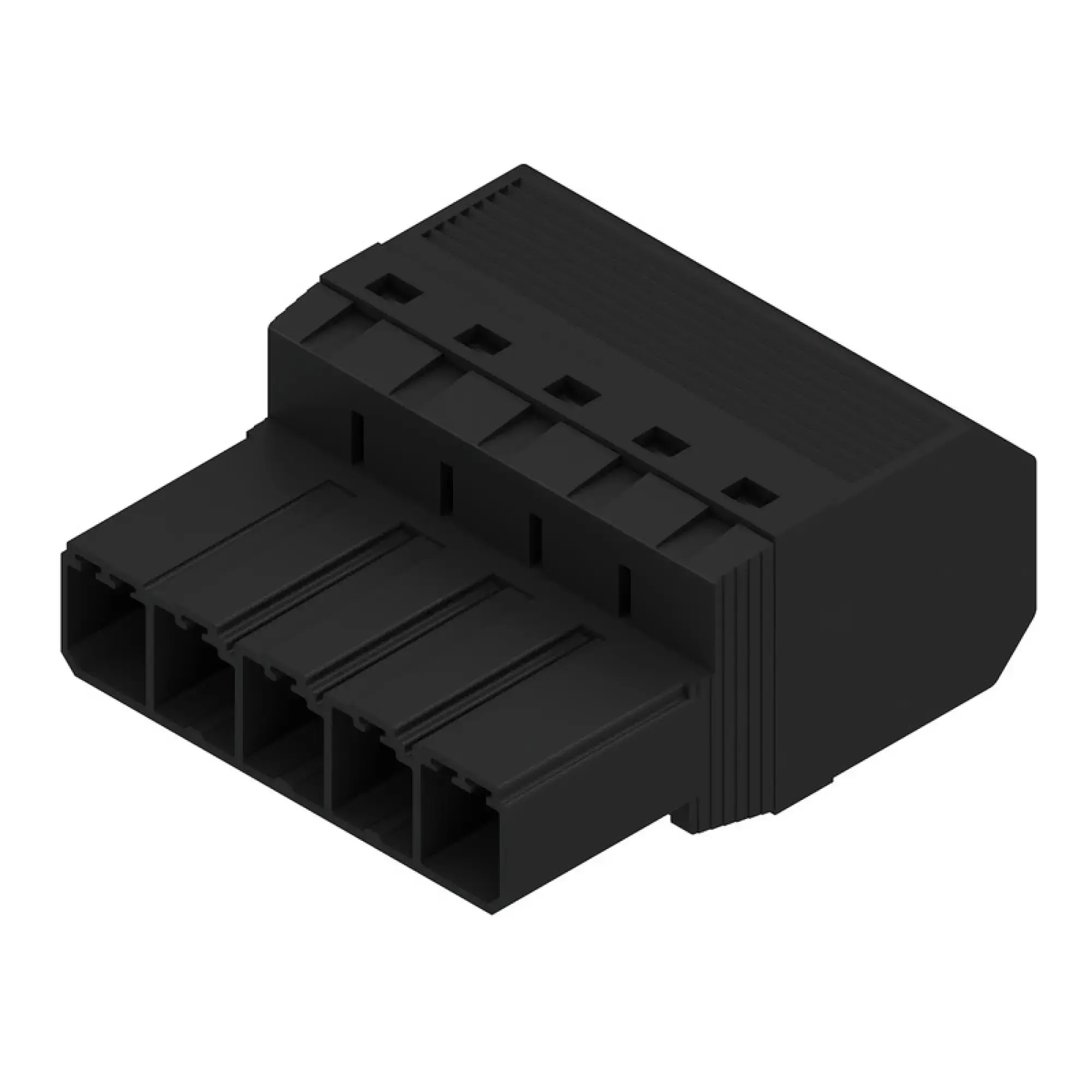Weidmüller 1060870000 PCB connector (wire connection), 800 V, 57 A, Pitch in mm: 7.62, 10 mm², Number of poles: 5, PUSH IN without actuator, Tension-clamp connection, Box (img_001)