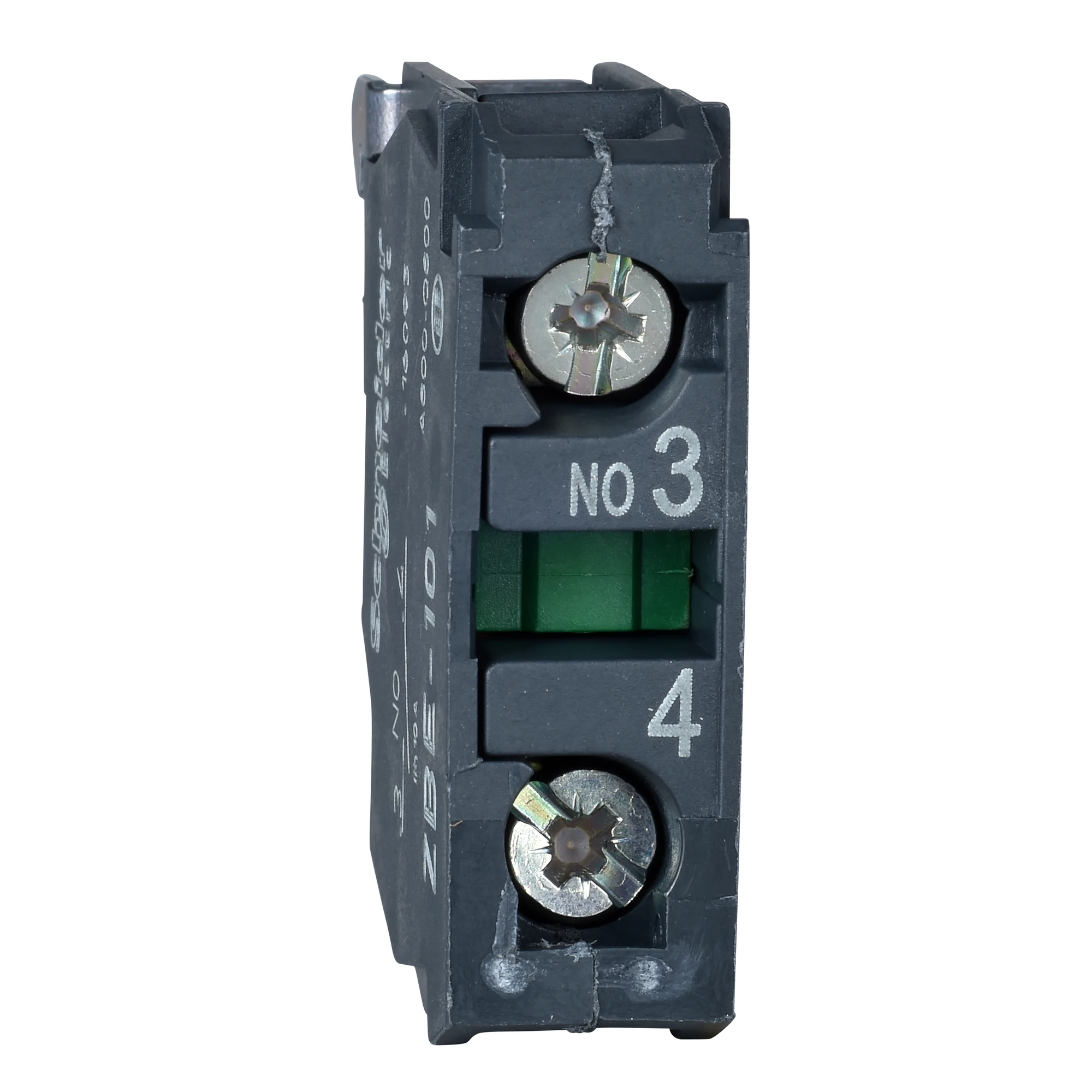 Schneider Electric ZBE101TQ Auxiliary switch, contact block, Harmony XB4 and XB5, 22mm, 30mm, screw terminal, 1NO, bulk pack (img_001)