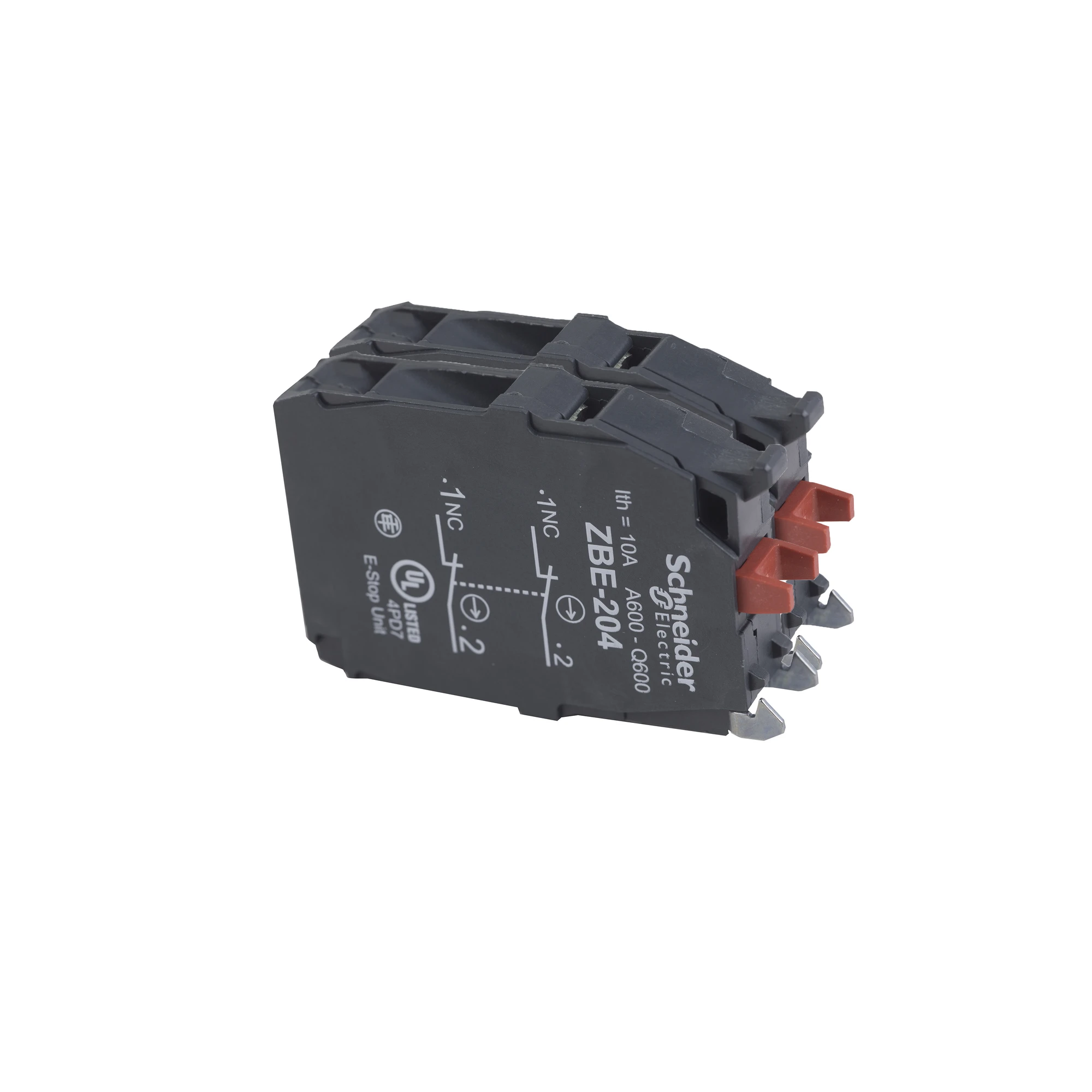 Schneider Electric ZBE204 Auxiliary switch, contact block, Harmony XB4 and XB5, 22mm, 30mm, screw terminal, double, 2NC (img_001) Schneider Electric ZBE204 Auxiliary switch, contact block, Harmony XB4 and XB5, 22mm, 30mm, screw terminal, double, 2NC (img_001)
