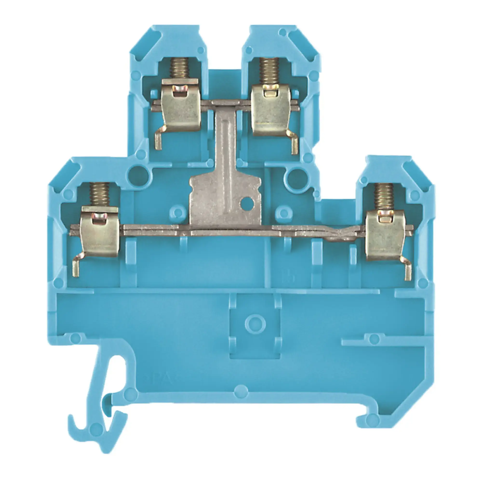 Weidmüller 0363680000 Multi-tier modular terminal, Screw connection, blue, 4 mm², 500 V, 500 V, Number of connections: 4, Number of levels: 2, TS 35, V-2, PA 66 (img_001)