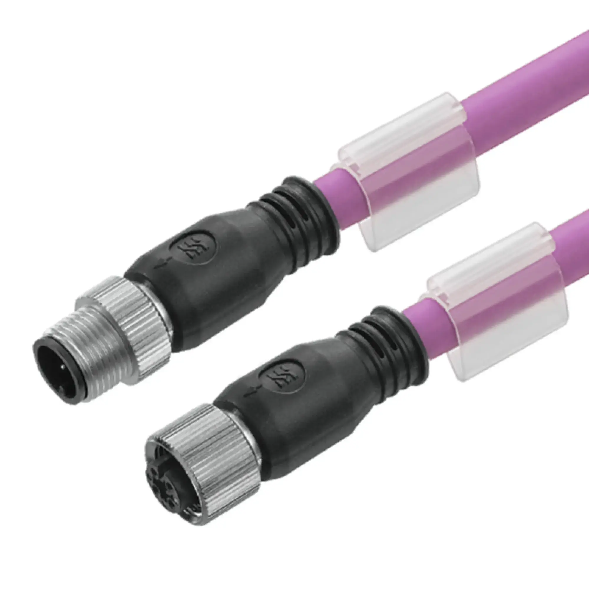 Weidmüller 2493720200 Sensor-actuator Cable (assembled), Connecting line, M12 / M12, Number of poles: 5, Male pin, straight - Female socket, straight, LED: No, Cable length (img_001)