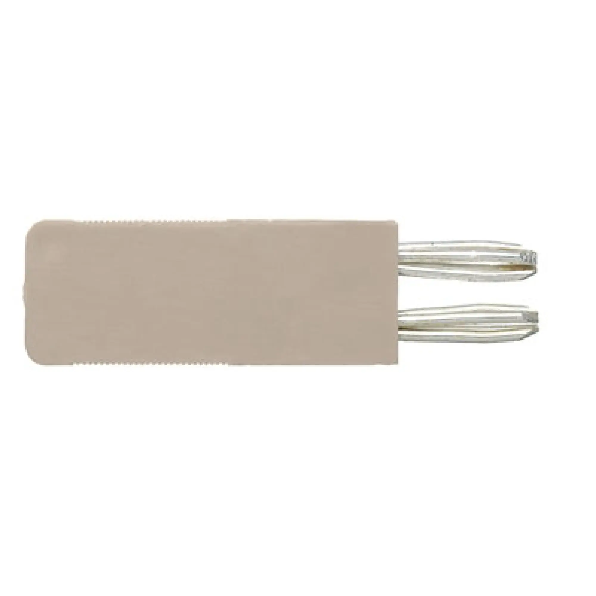 Weidmüller 1069900000 Cross-connector (terminal), when screwed in, dark beige, 22 A, Number of poles: 2, Pitch in mm: 5.00, Insulated: Yes, Width: 6 mm (img_001)