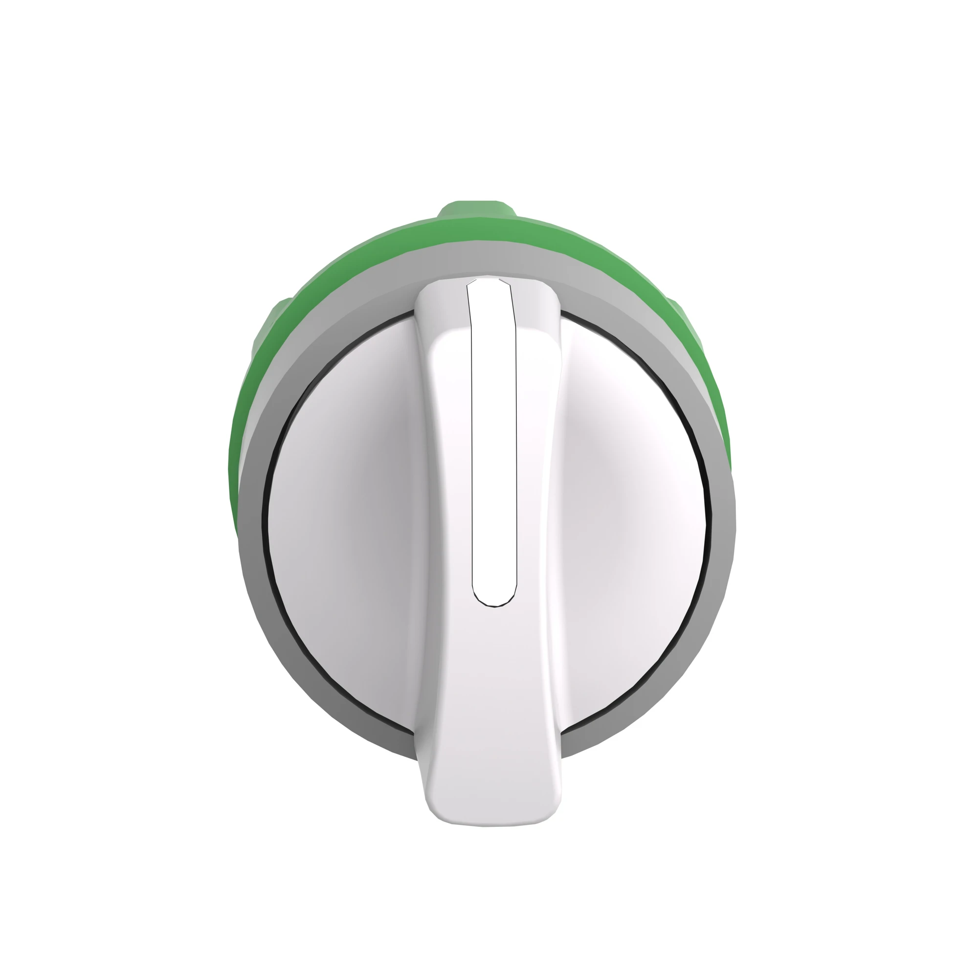 Schneider Electric ZB5AD801C0 Selector switch, front element, Harmony XB5, plastic, 22mm, light gray, white, 3 positions, center left latching (img_004)