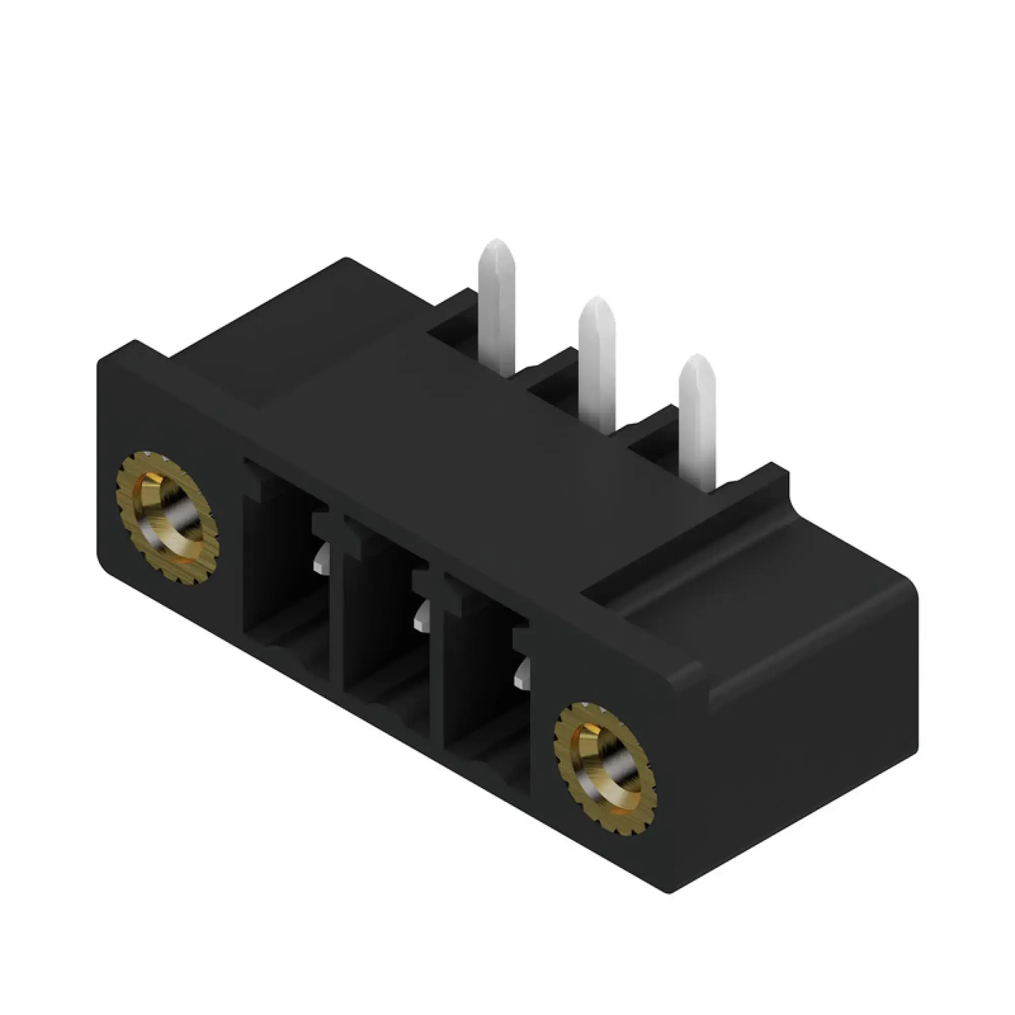 Weidmüller 1037010000 PCB connector (board connection), 160 V, 17.5 A, Pitch in mm: 3.81, Number of poles: 3, THT/THR solder connection, Box (img_001)