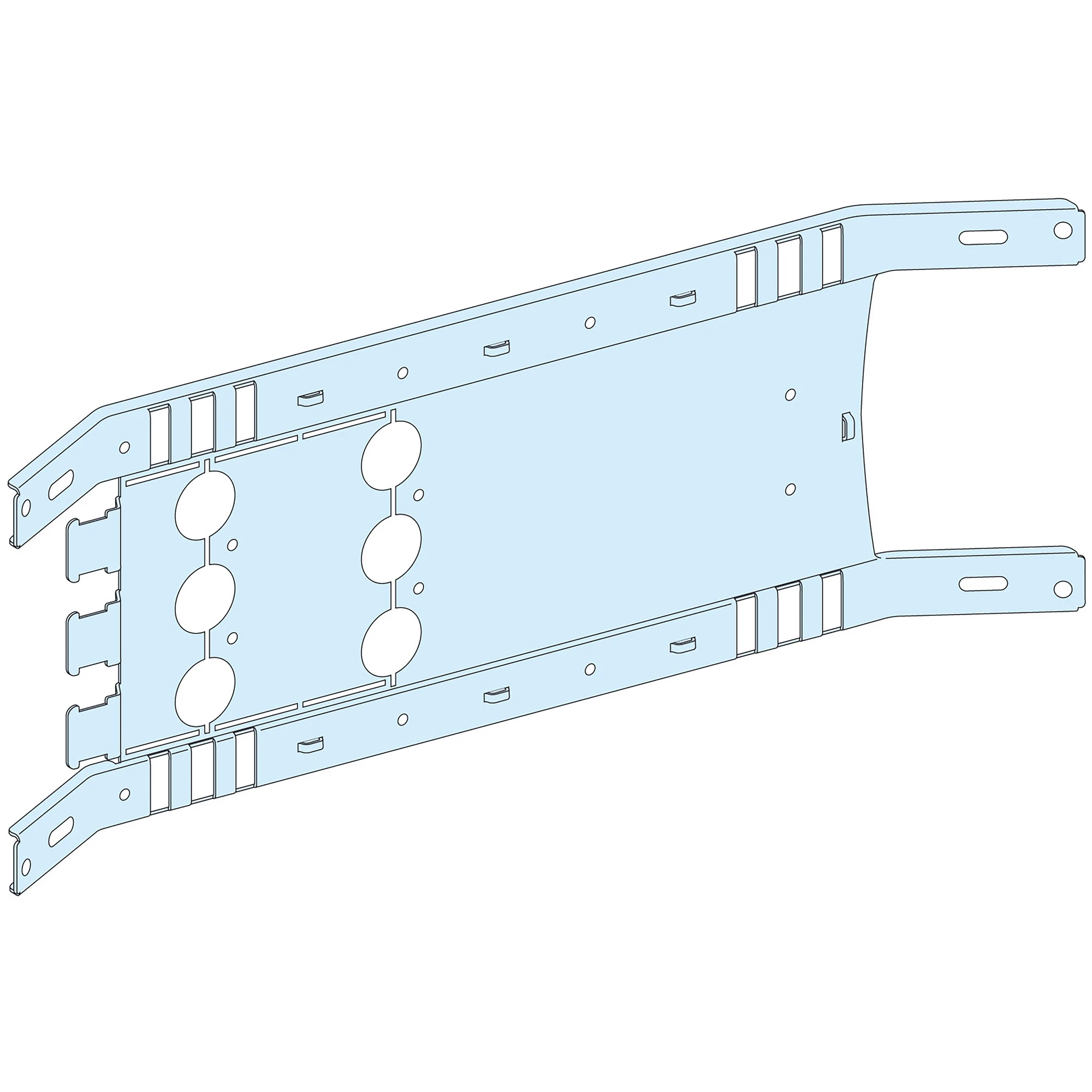 Schneider Electric LVS03451 PrismaSeT-P, Mounting Plate, ComPacT NSX400-630 3-pole, Toggle, Fixed Mount, Horizontal, Width=650mm, Height=4 Modules (img_001) Schneider Electric LVS03451 PrismaSeT-P, Mounting Plate, ComPacT NSX400-630 3-pole, Toggle, Fixed Mount, Horizontal, Width=650mm, Height=4 Modules (img_001)