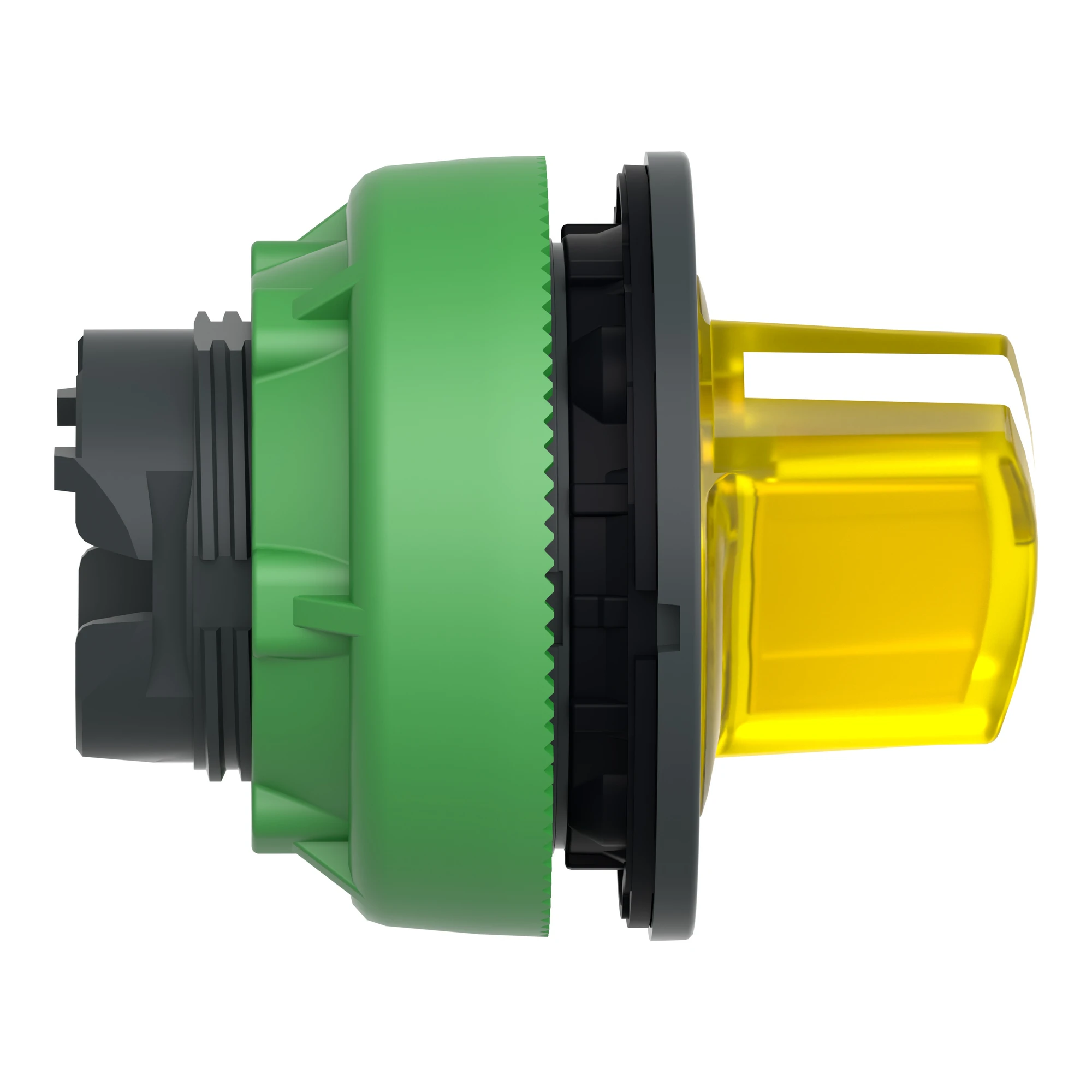 Schneider Electric ZB5FK1283 Illuminated Selector Switch, Front Element, Harmony XB5F, Plastic, 30mm, Yellow, for Universal LED, 2 Positions, Latching (img_002)