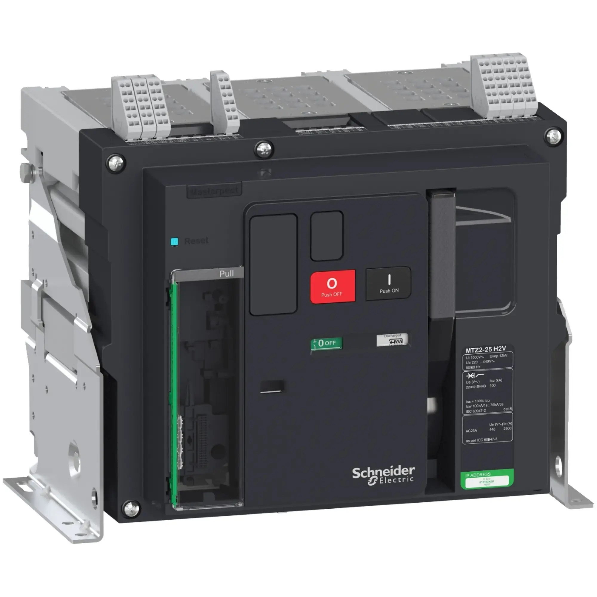 Schneider Electric LV846165 MasterPact MTZ2 2500A H2V Breaking capacity=100kA 3P Main Circuit Breaker Fixed Mount (img_002) Schneider Electric LV846165 MasterPact MTZ2 2500A H2V Breaking capacity=100kA 3P Main Circuit Breaker Fixed Mount (img_002)