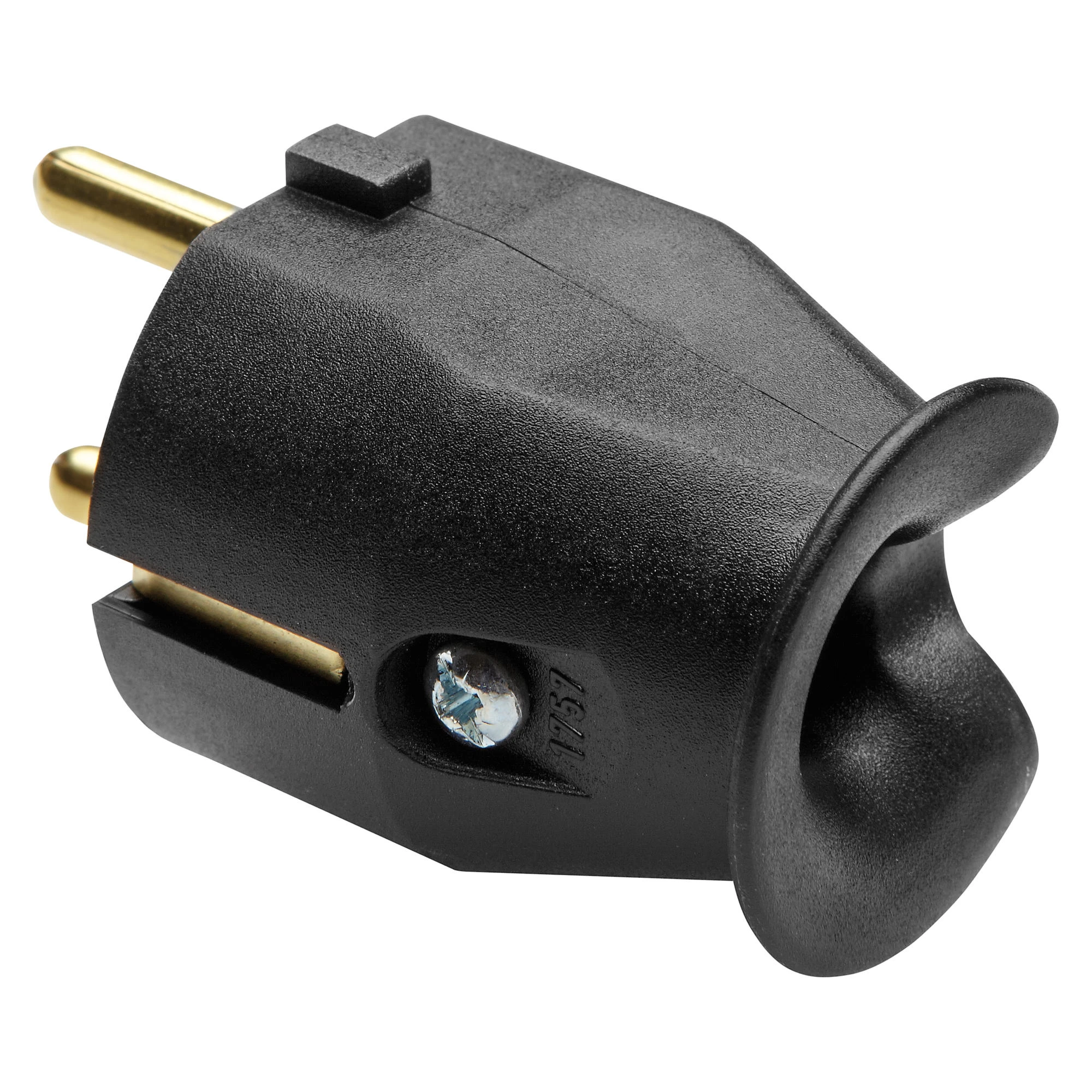 GEWISS GW28013 Stecker gerade 2P+PE 10/16A 250V Deutscher Standard Schwarz (img_001)