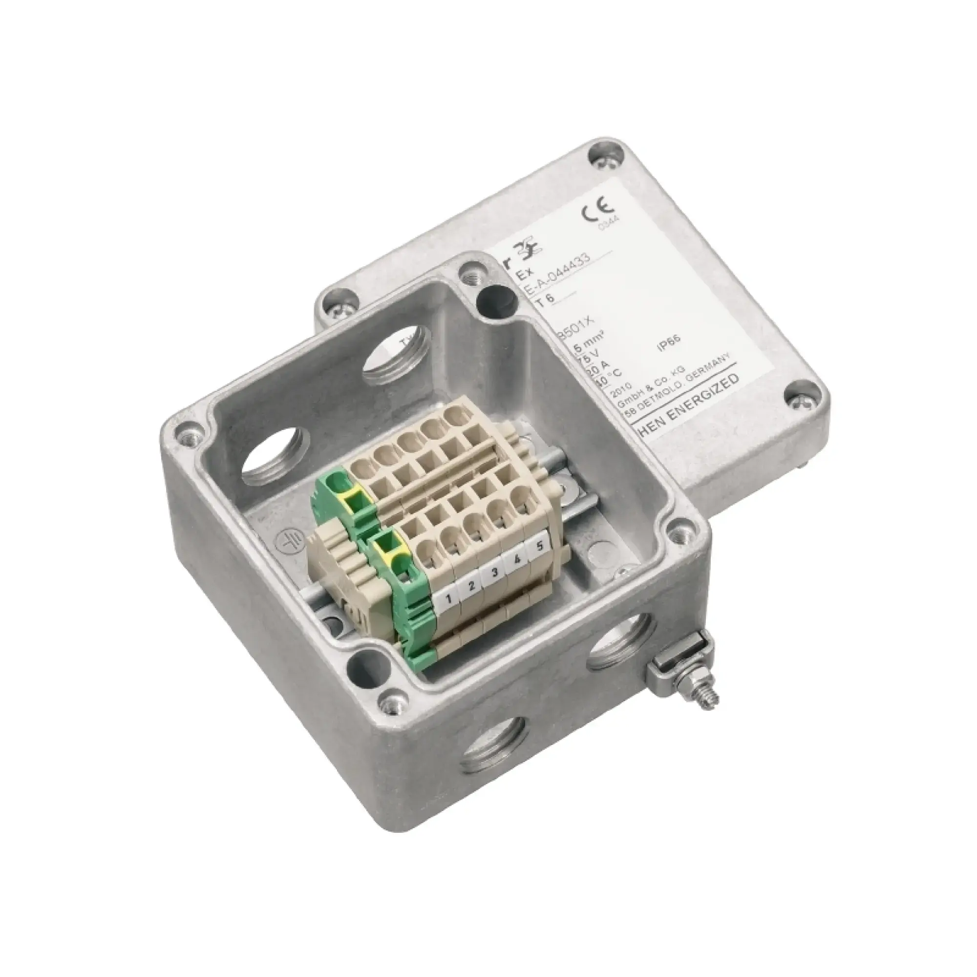 Weidmüller 8000004204 Atex metal enclosure assembled, Aluminium AlSi12, 75 x 80 x 57 mm (img_001)