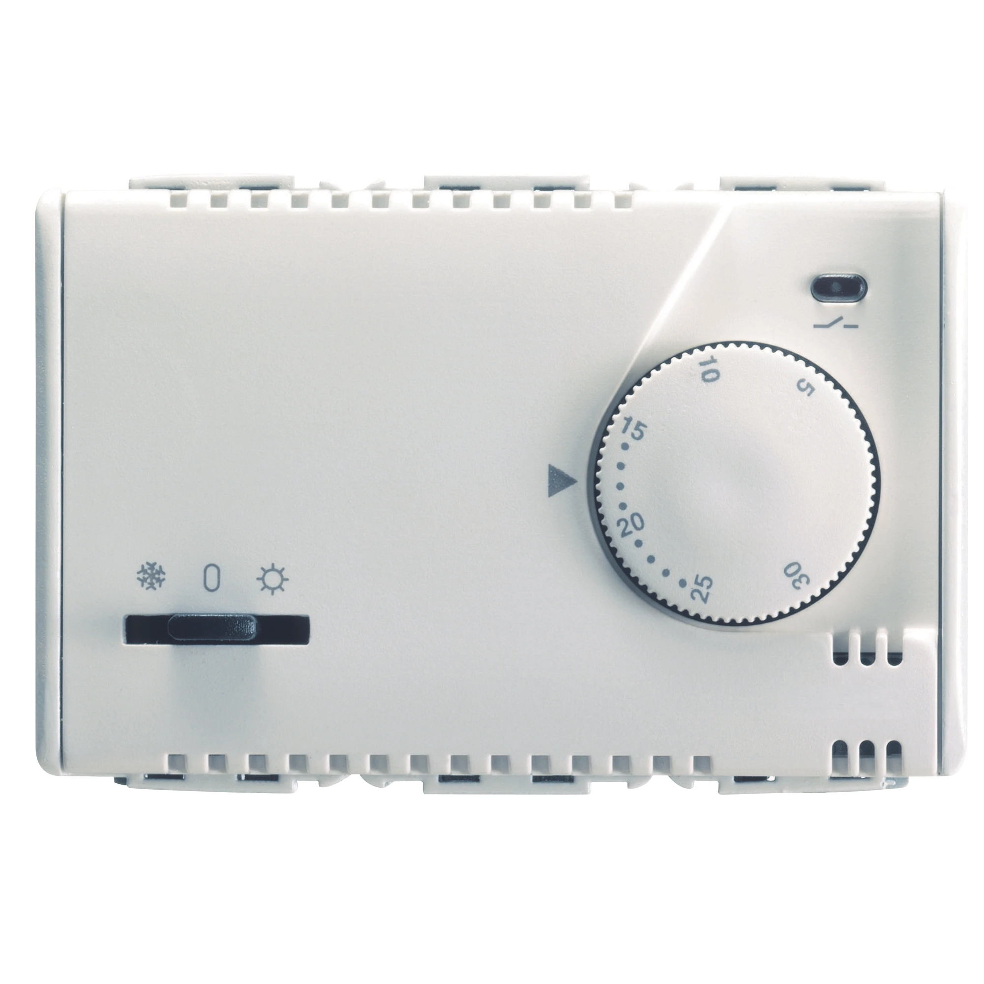 GEWISS GW20852 SUMMER/WINTER ELECTRONIC THERMOSTAT WITH KNOB ADJUSTMENT - 230V ac 50/60Hz - 3 MODULES - SYSTEM WHITE (img_001)