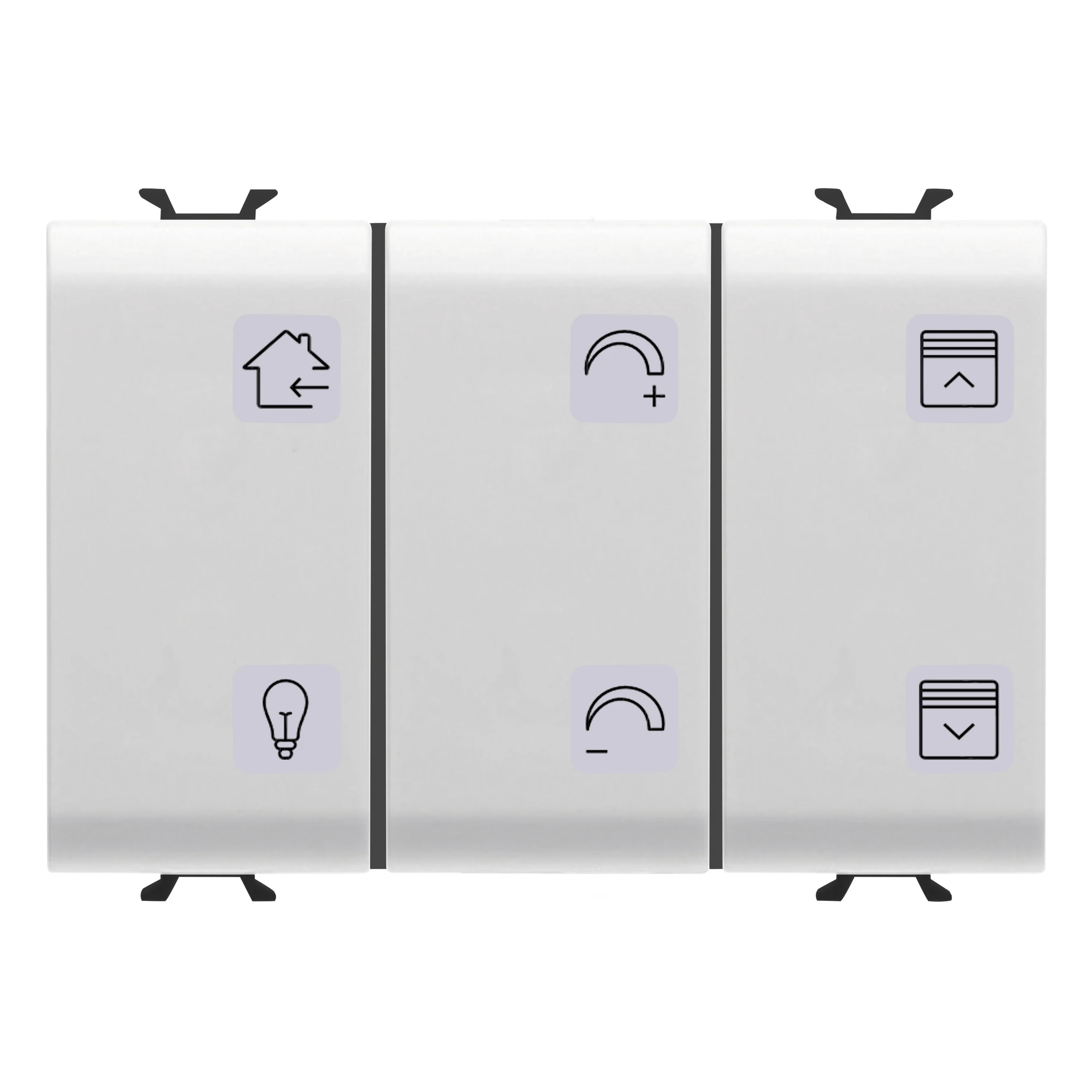 GEWISS GW10783A KNX Tastsensor mit tauschbaren Wippen 6 Kanaele 3M Weiss (img_001)